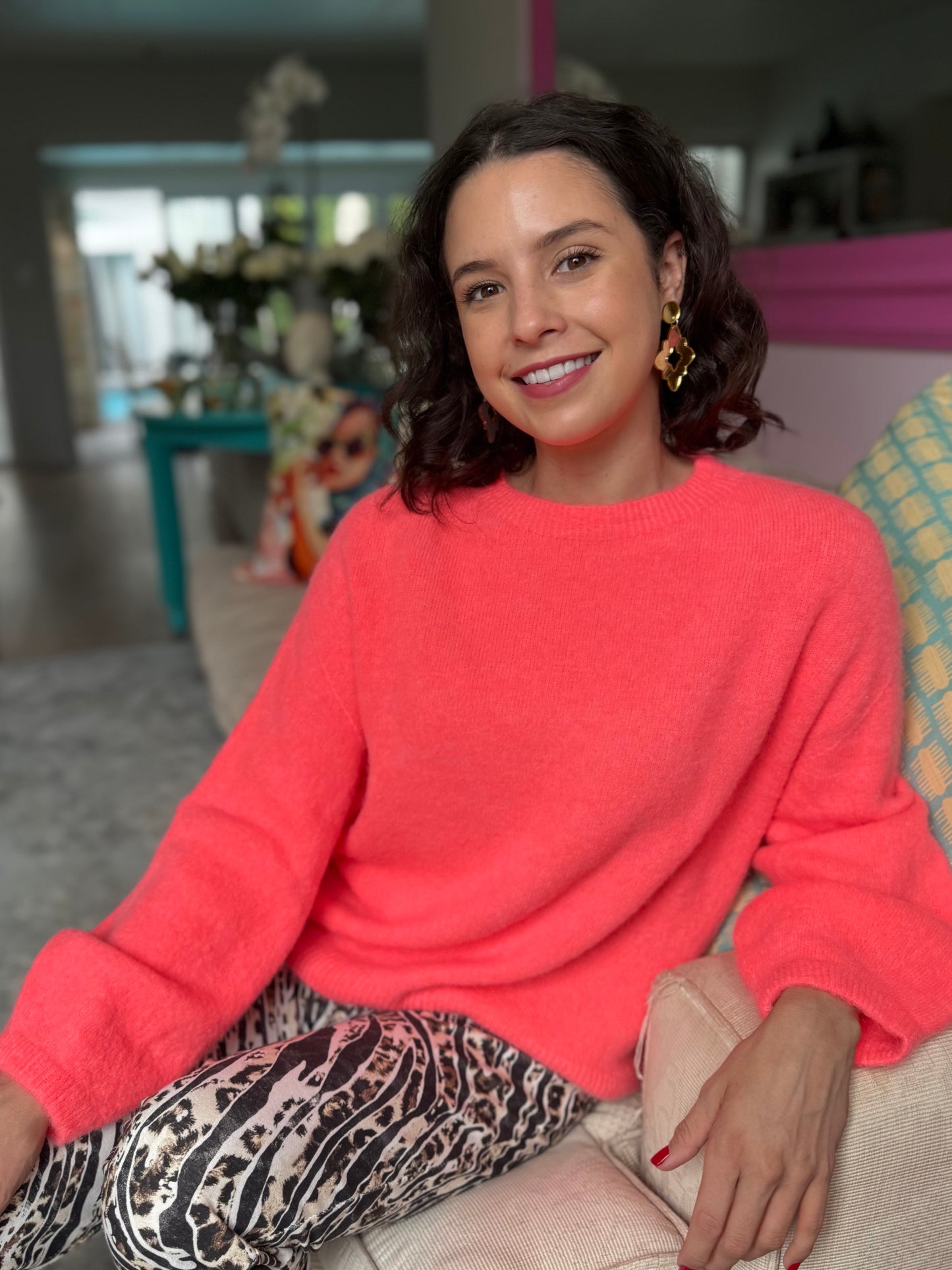 Baby alpaca knit - Corral