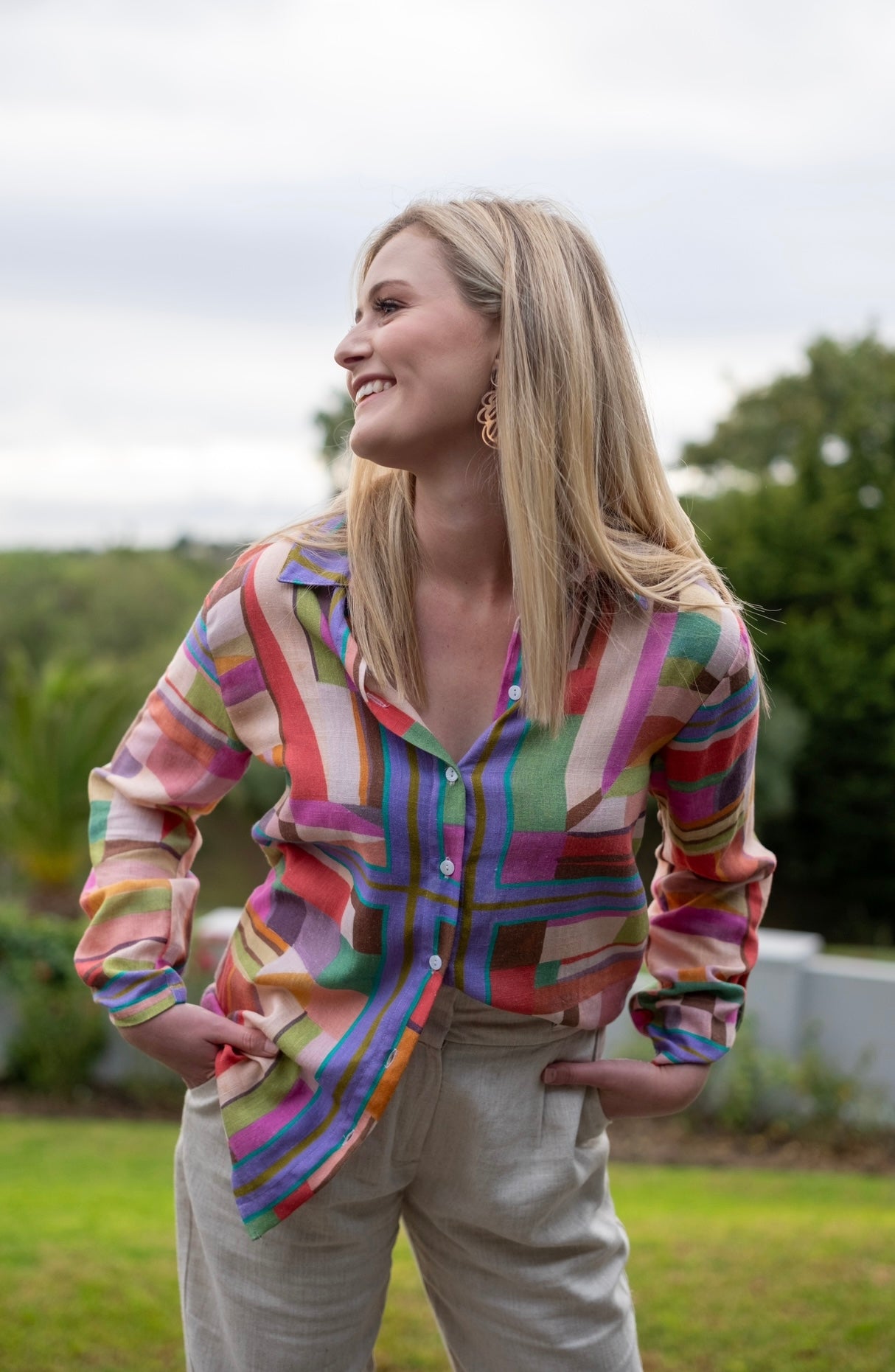 Gee Gee shirt - Geo Block