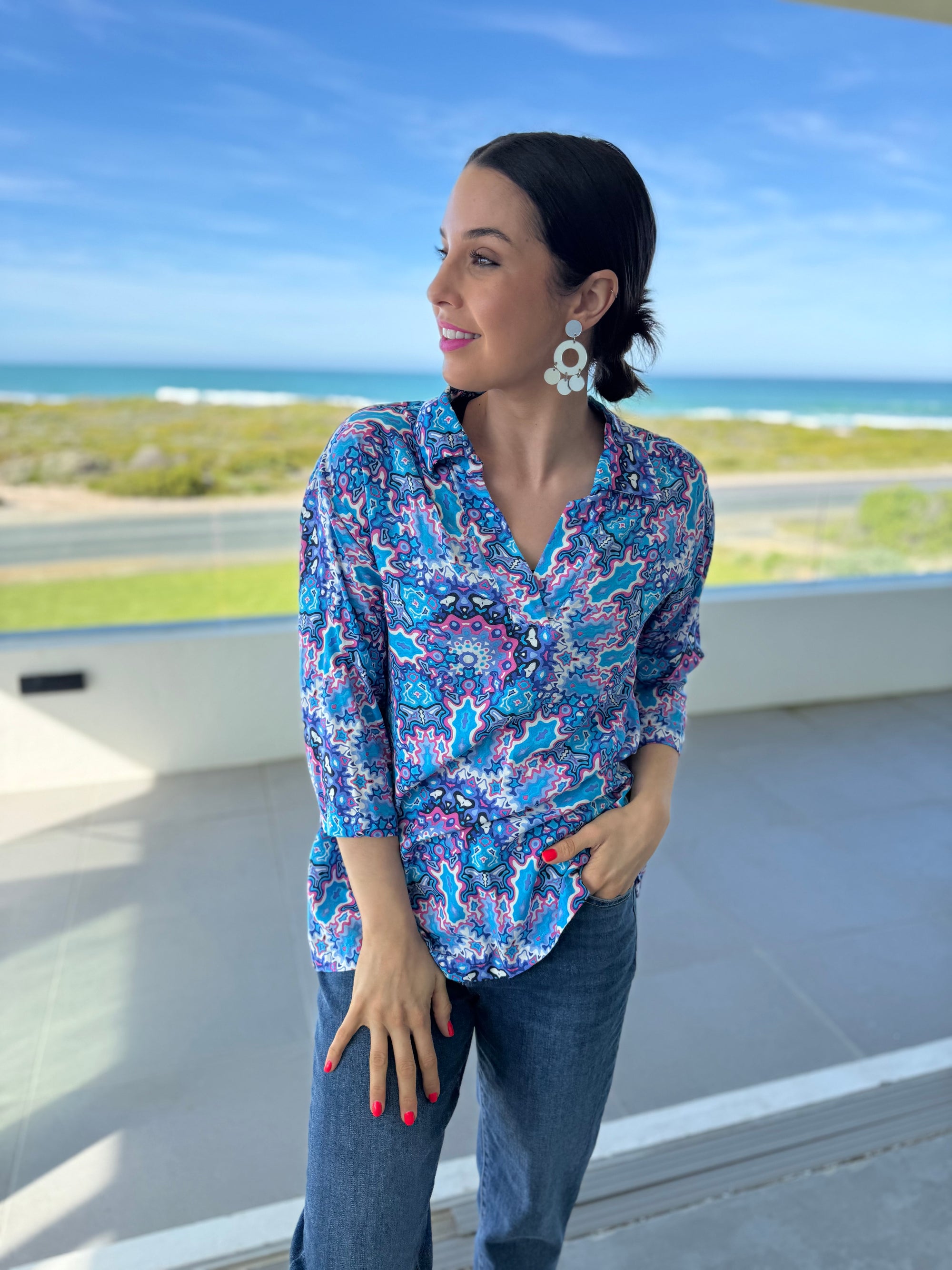 Amelia top - Ziggy swirl