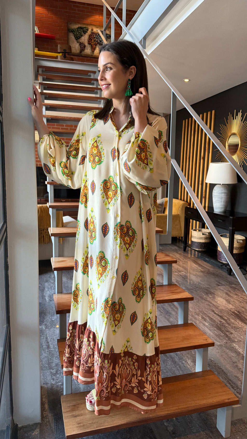 Zalie dress- Cream Indie