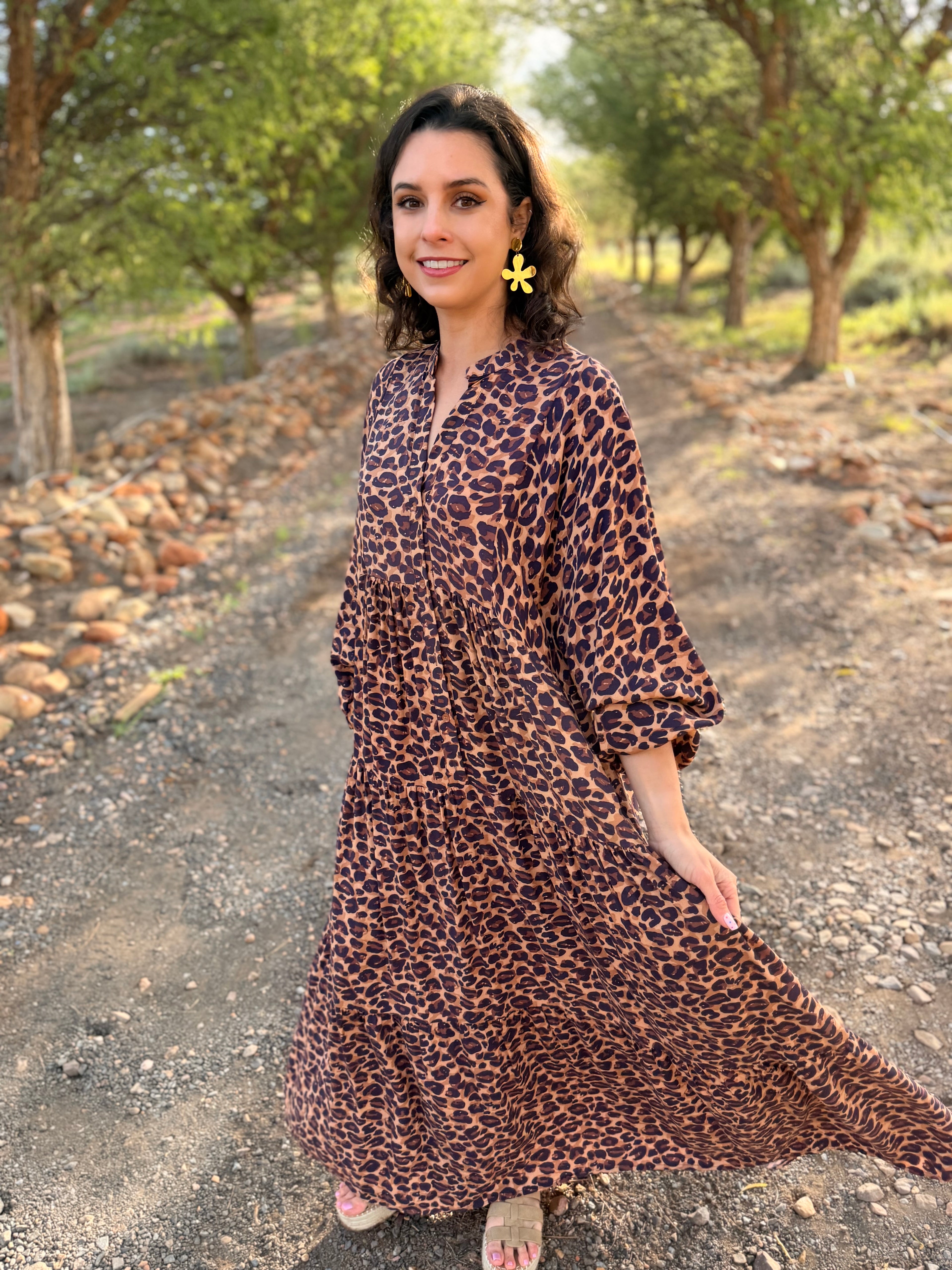 Jenna dress - Leopard