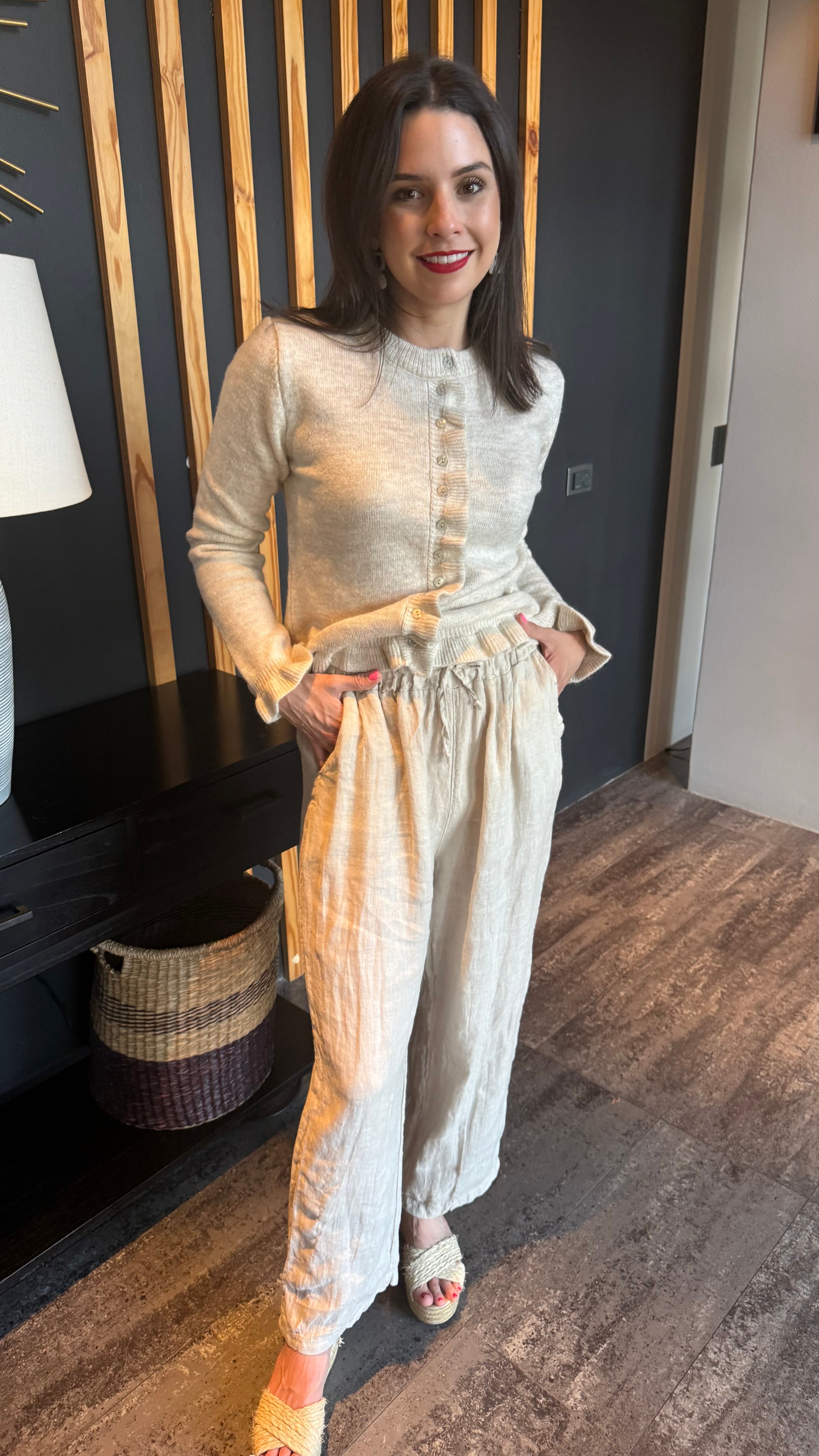 Italian linen pants - beige