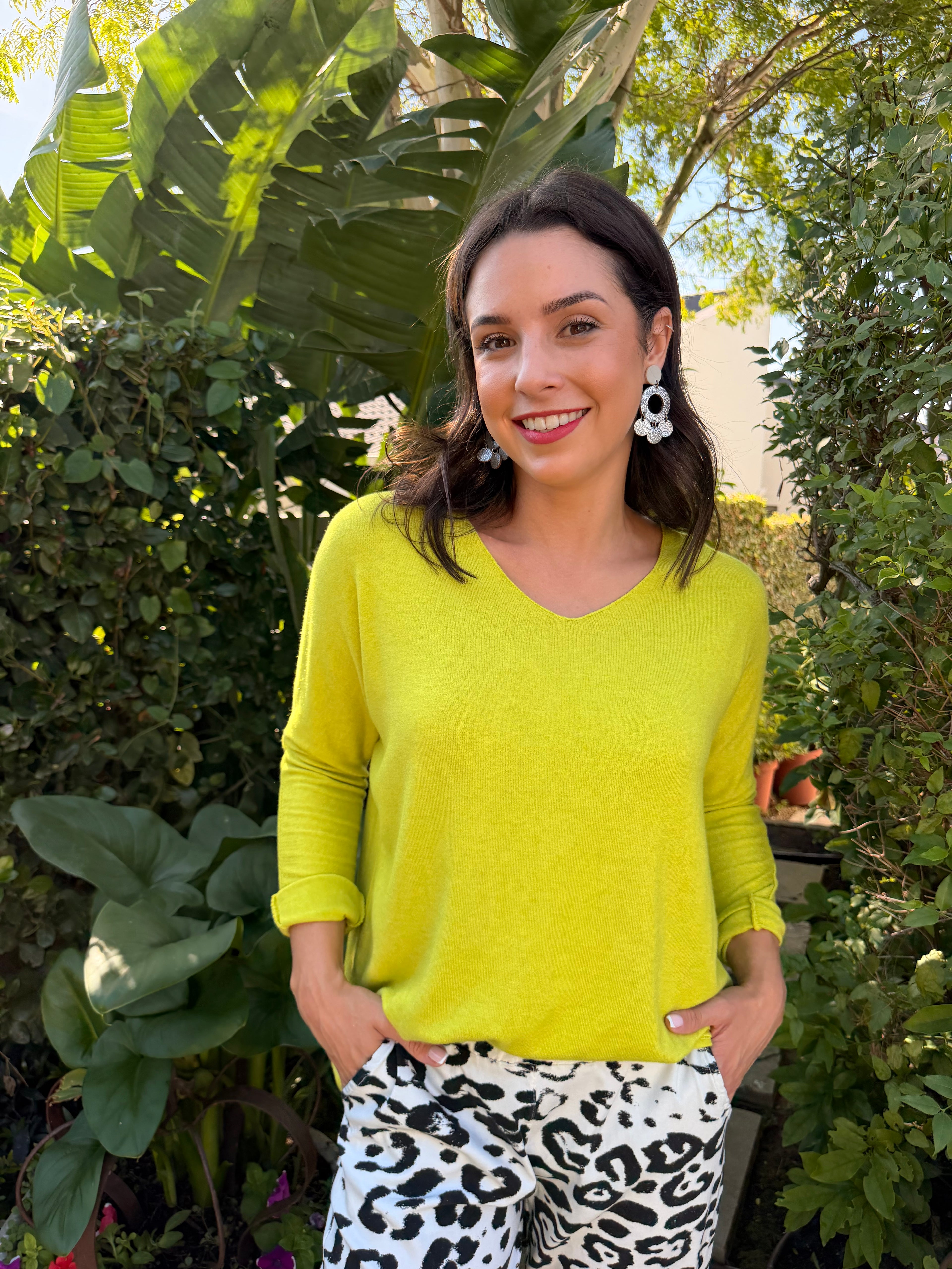 Italian soft knit - Lime