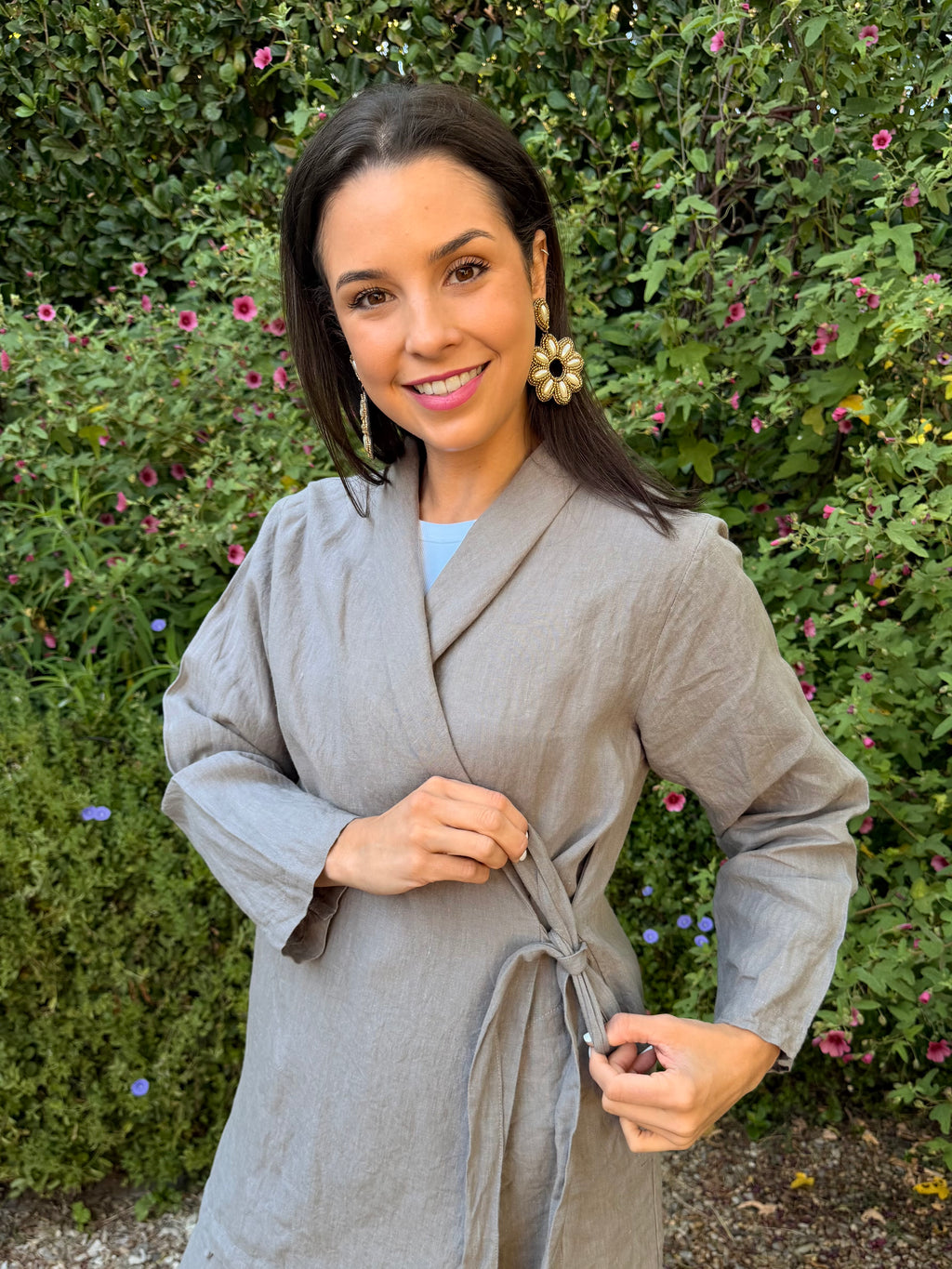 Italian Linen jacket - Stone