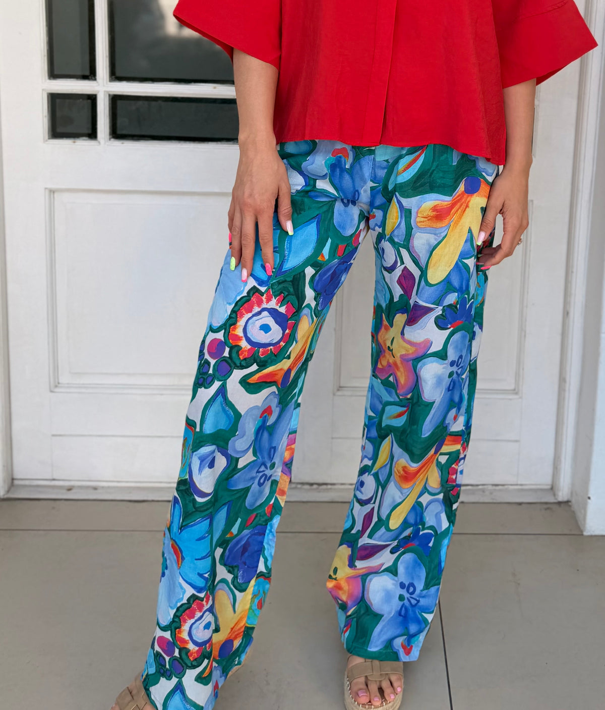 Rowena pants - Mexican floral