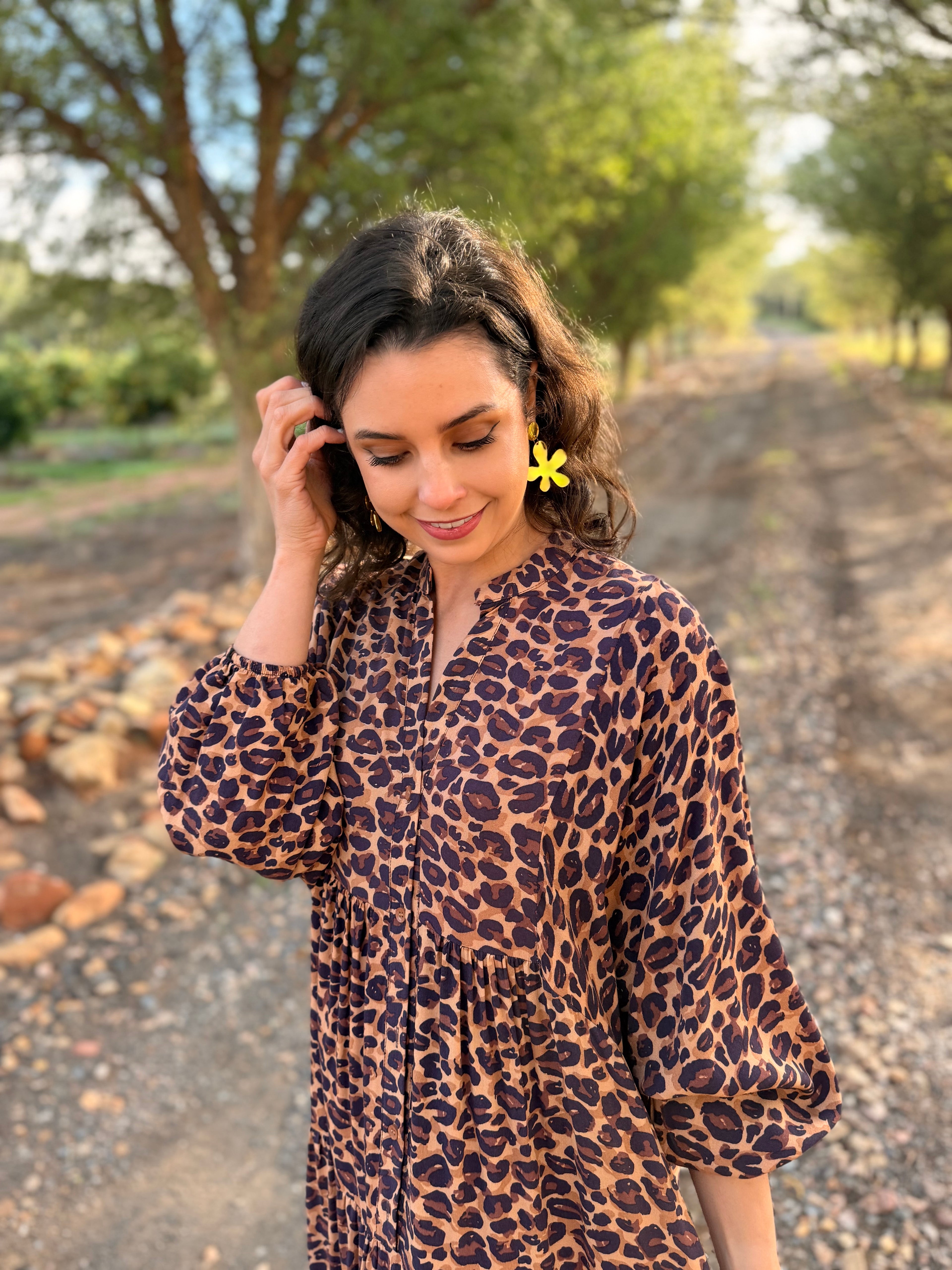 Jenna dress - Leopard