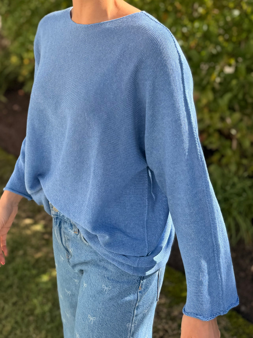 Italian cotton knit - Denim