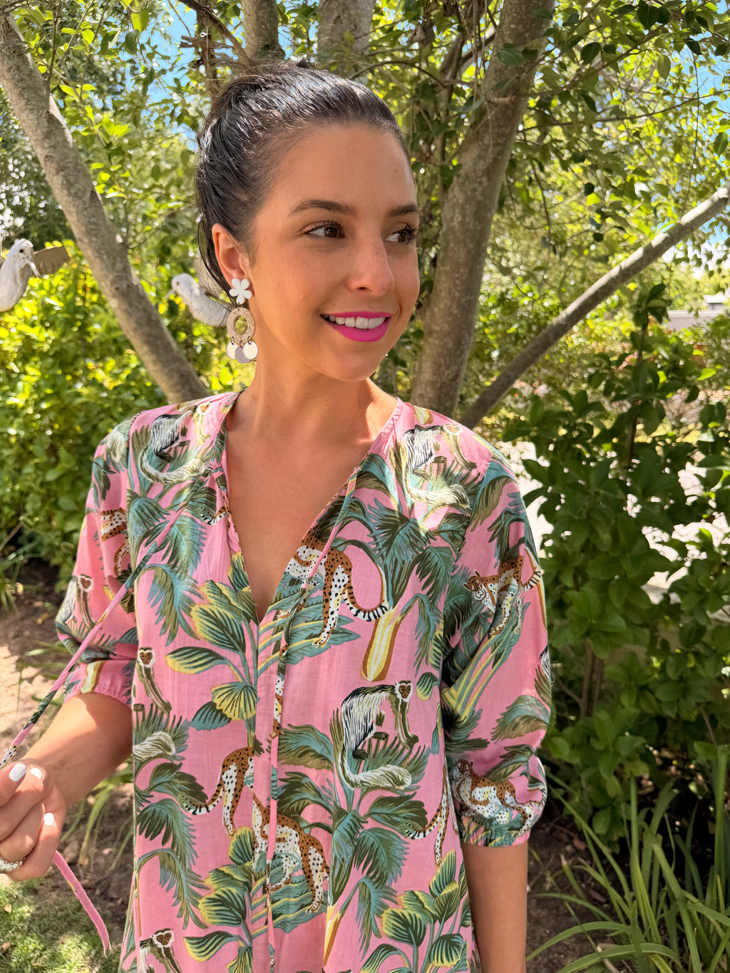 Leo dress - Pink tiger