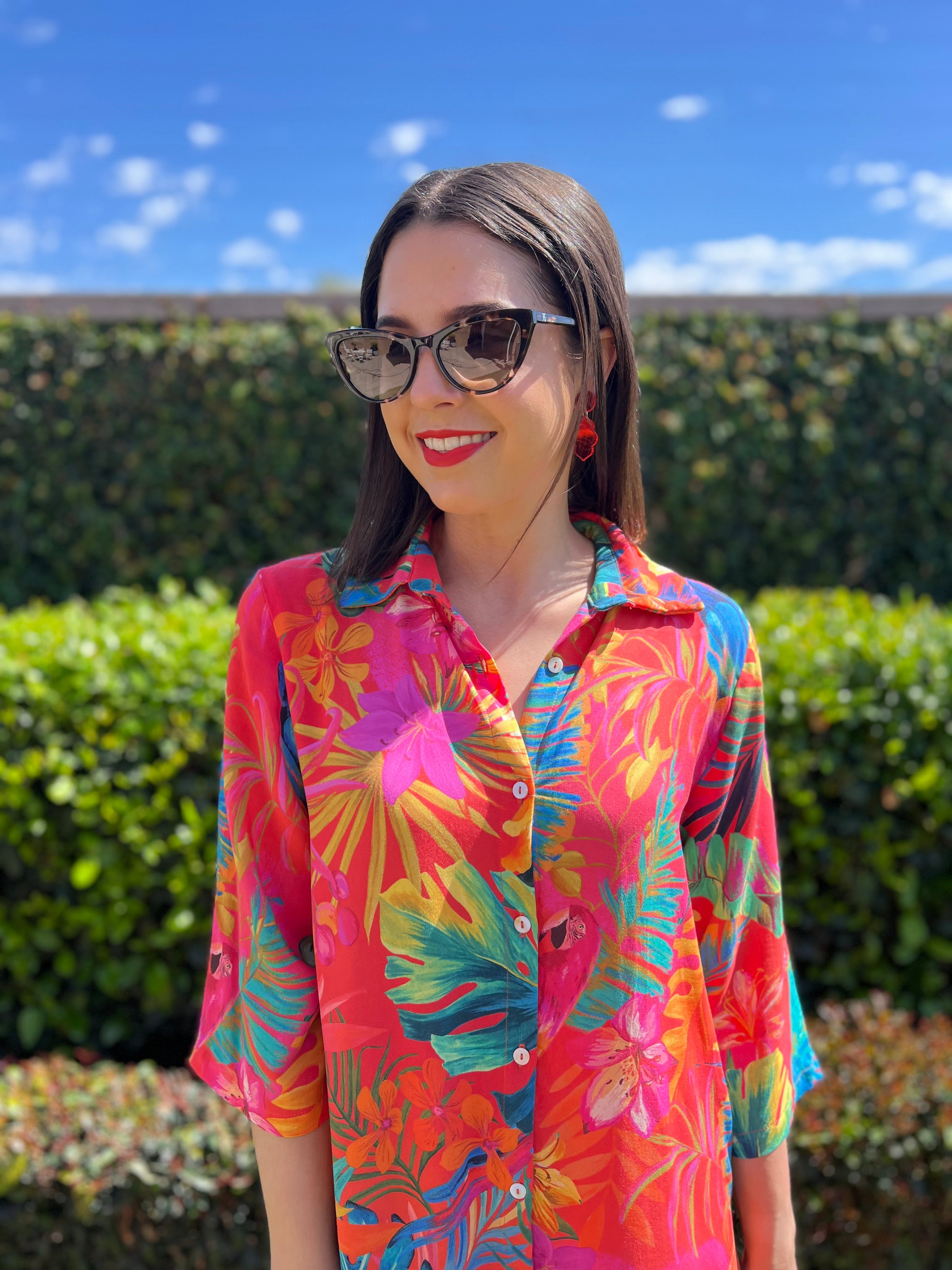 Jennifer dress - Tropical bird