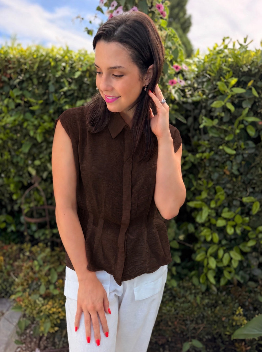Flavia blouse - Brown