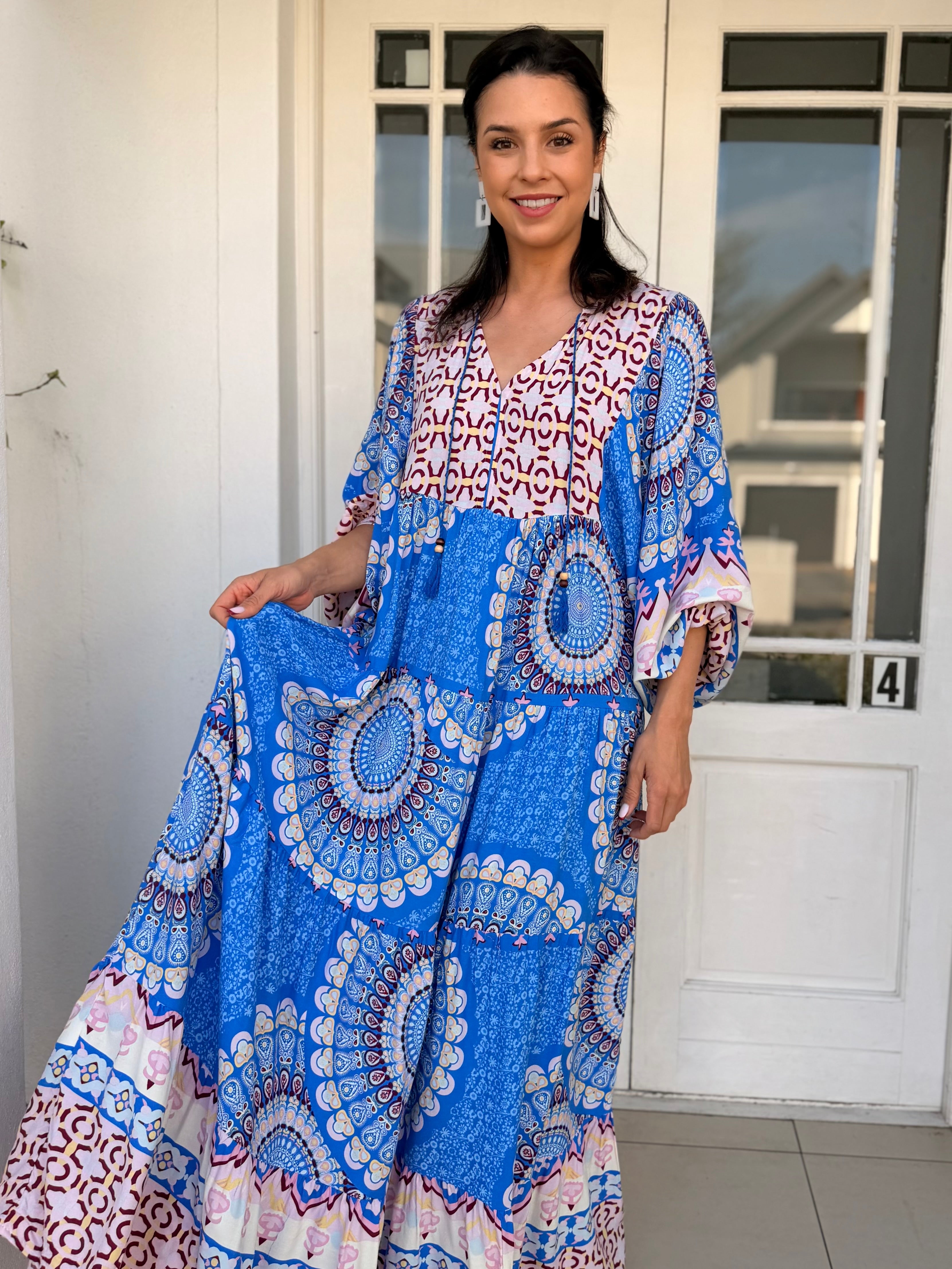 Skylar dress - Blue mandala