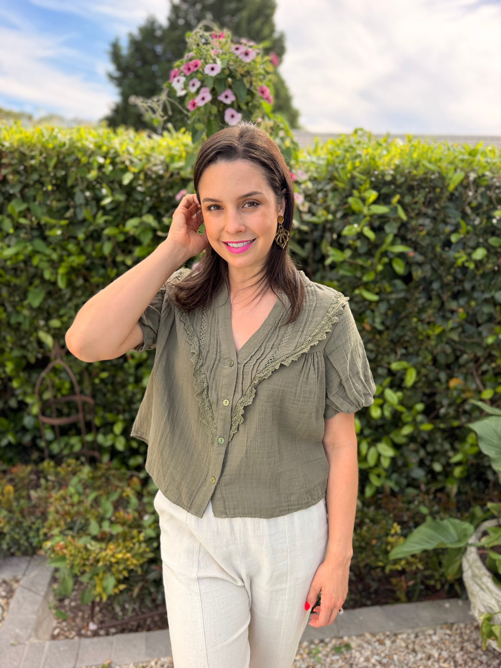 Valerie blouse - Khaki