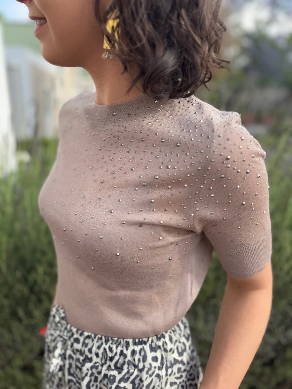 Diamond sheer top