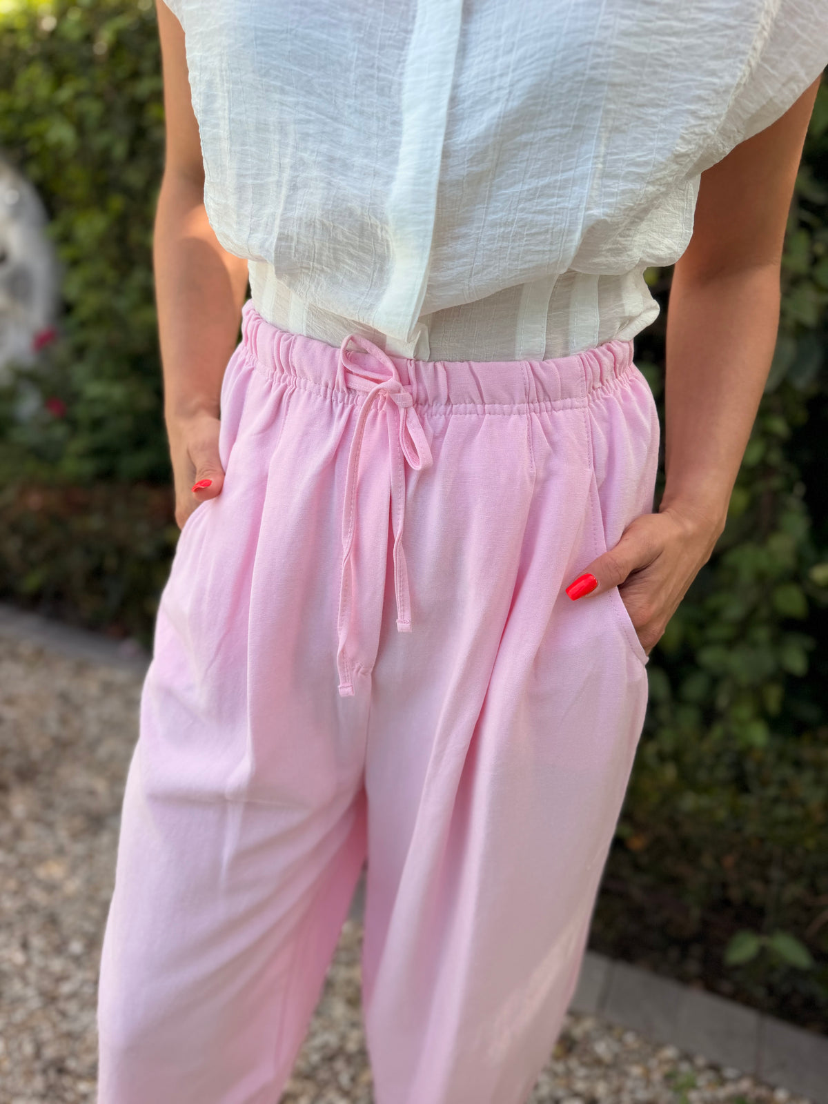Bernia barrel pants - Pink