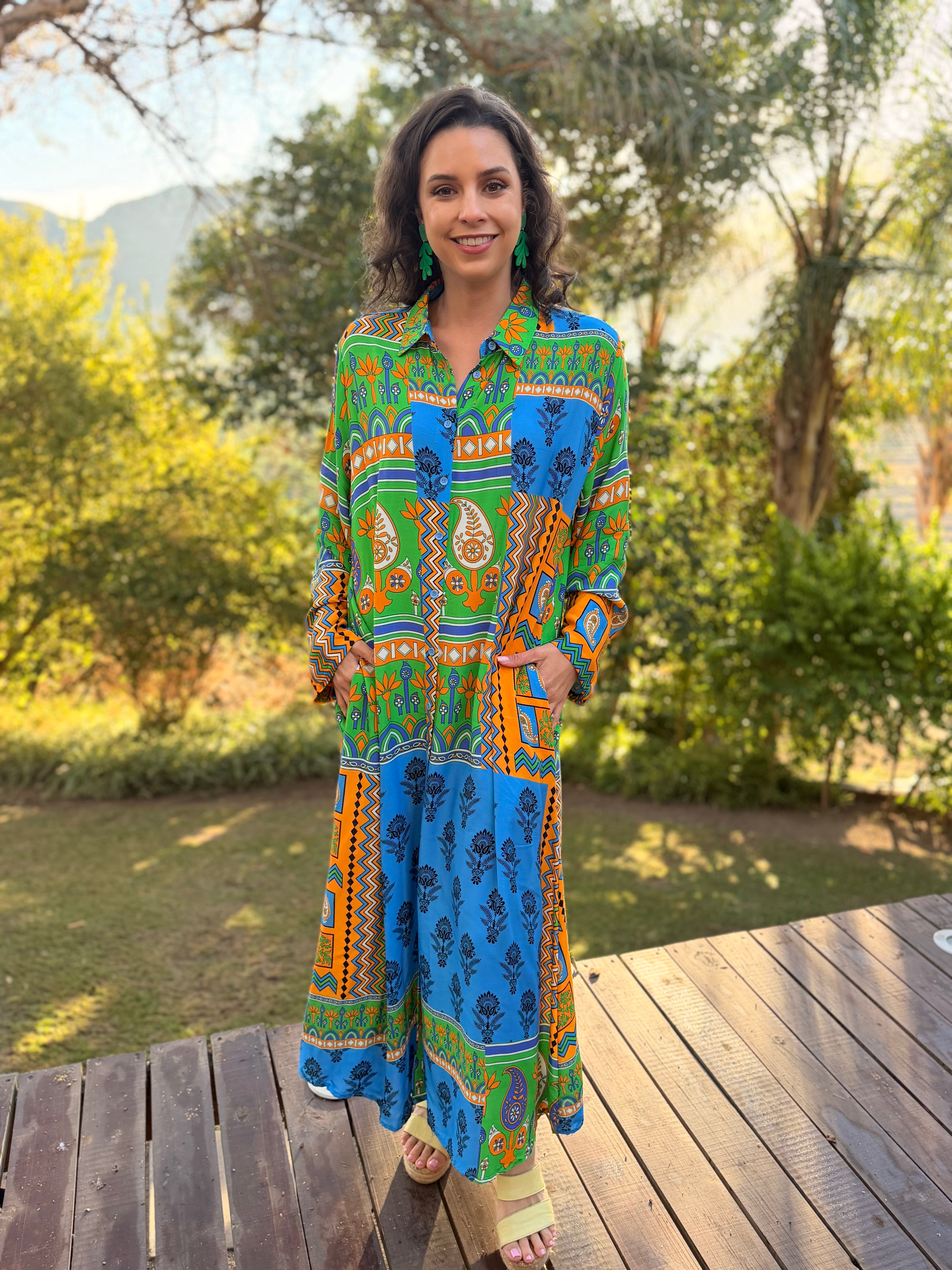 Pam dress - Paisley paradise