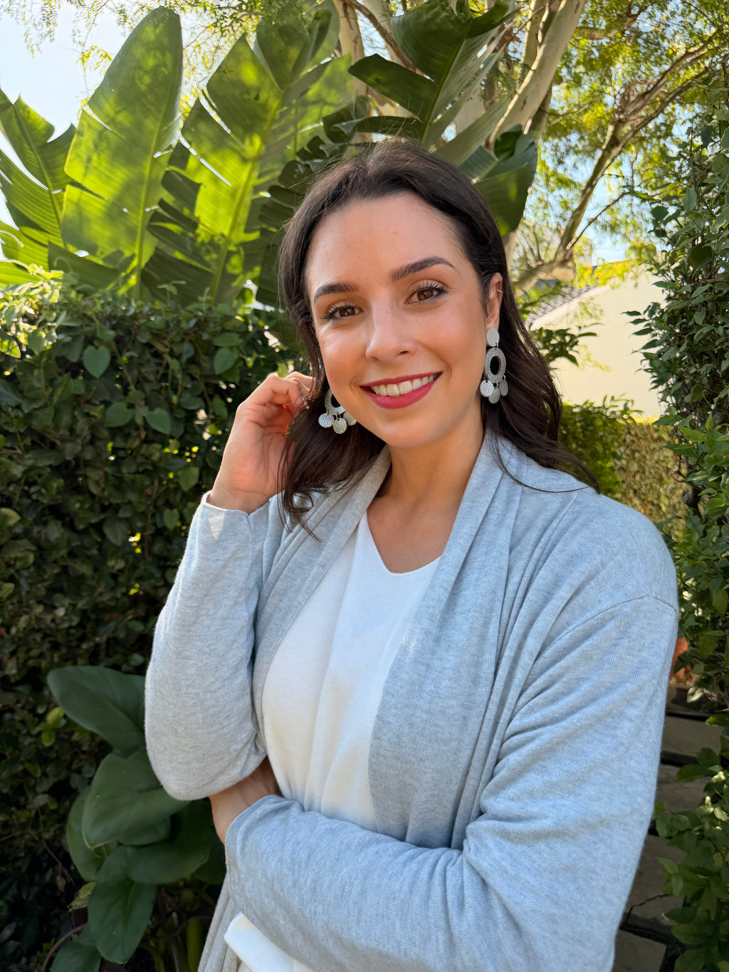 Italian soft cardigan - Grey