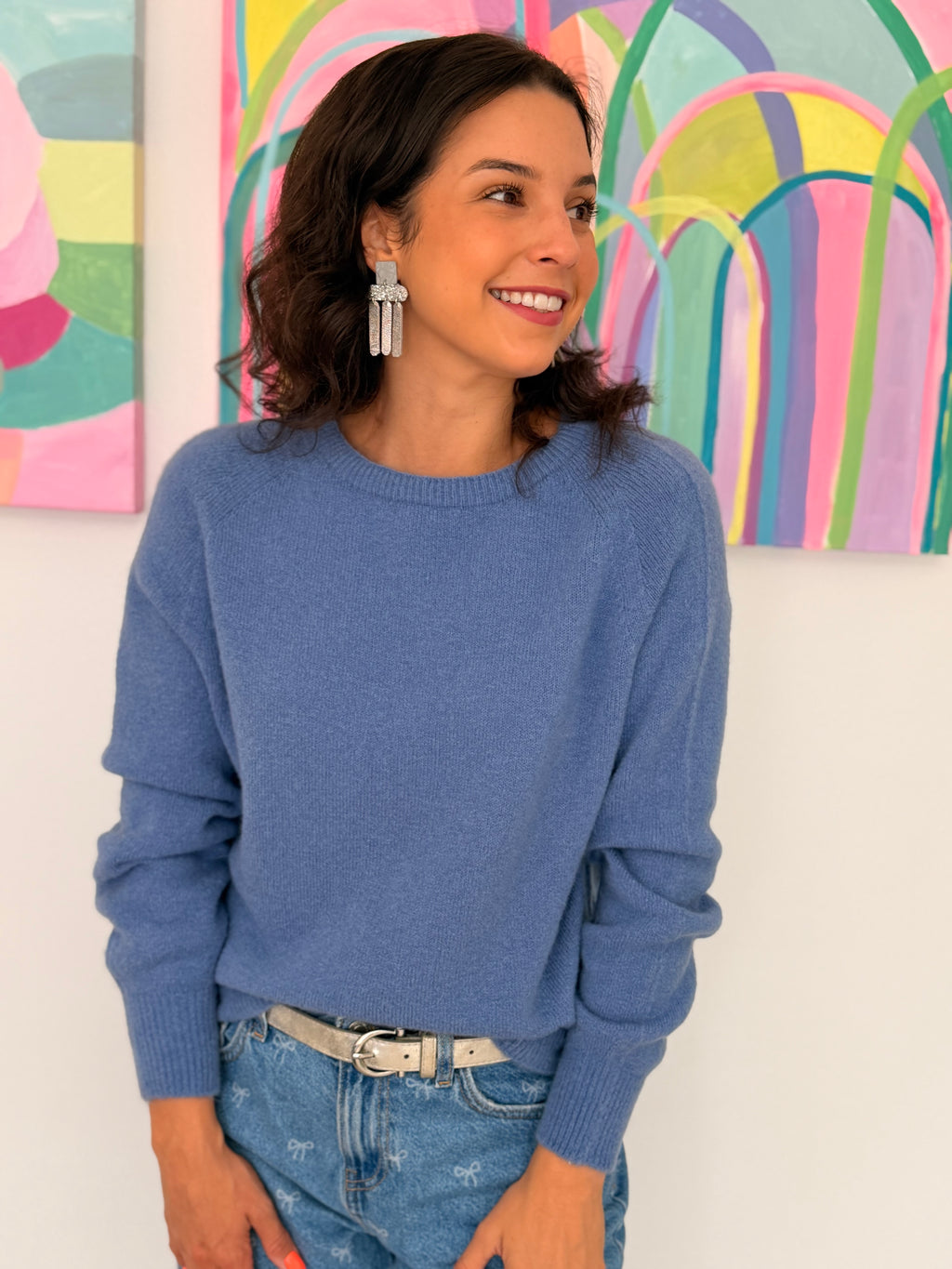 Baby alpaca knit - Carolina blue