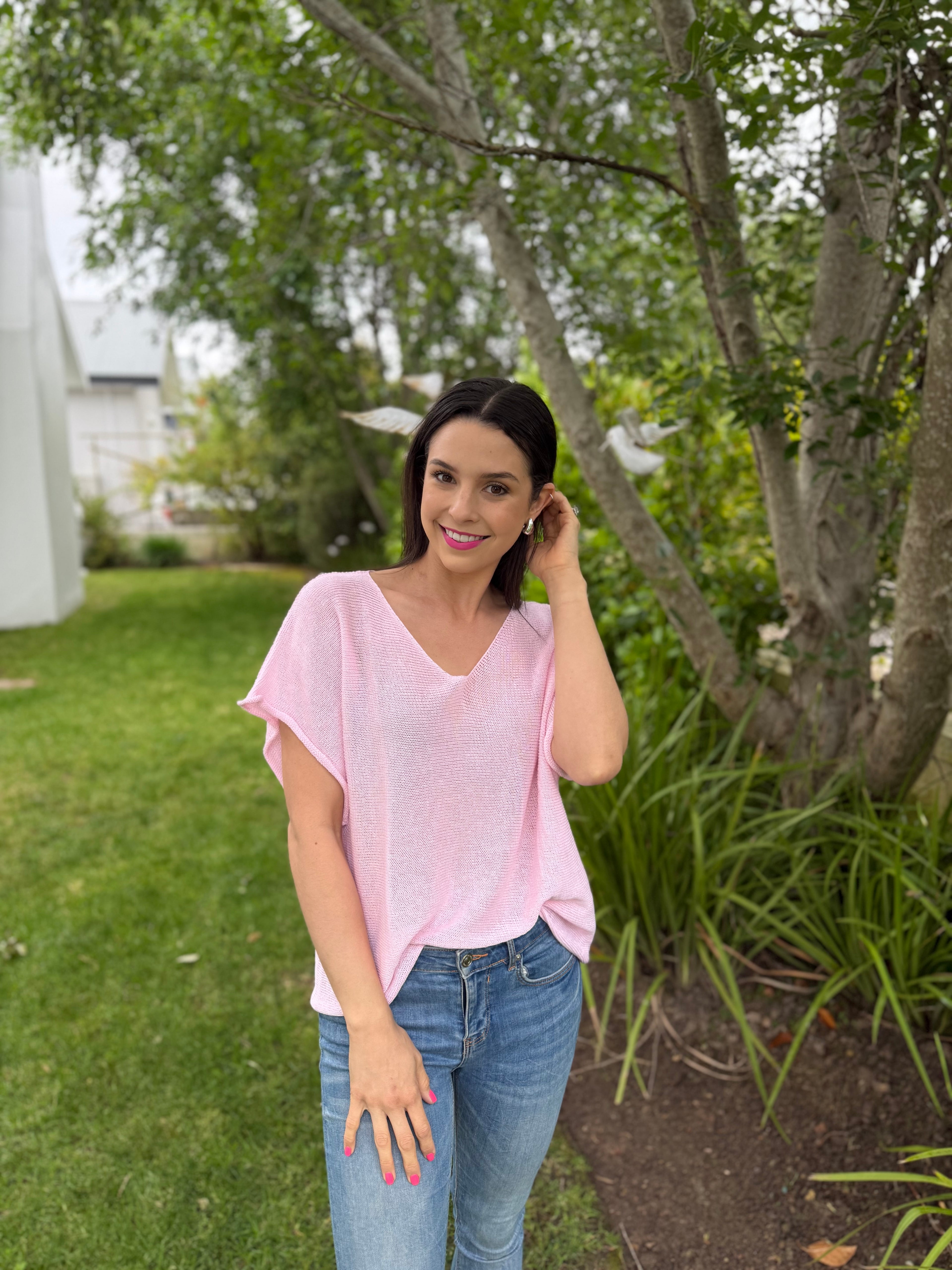 Italian summer knit - Soft pink