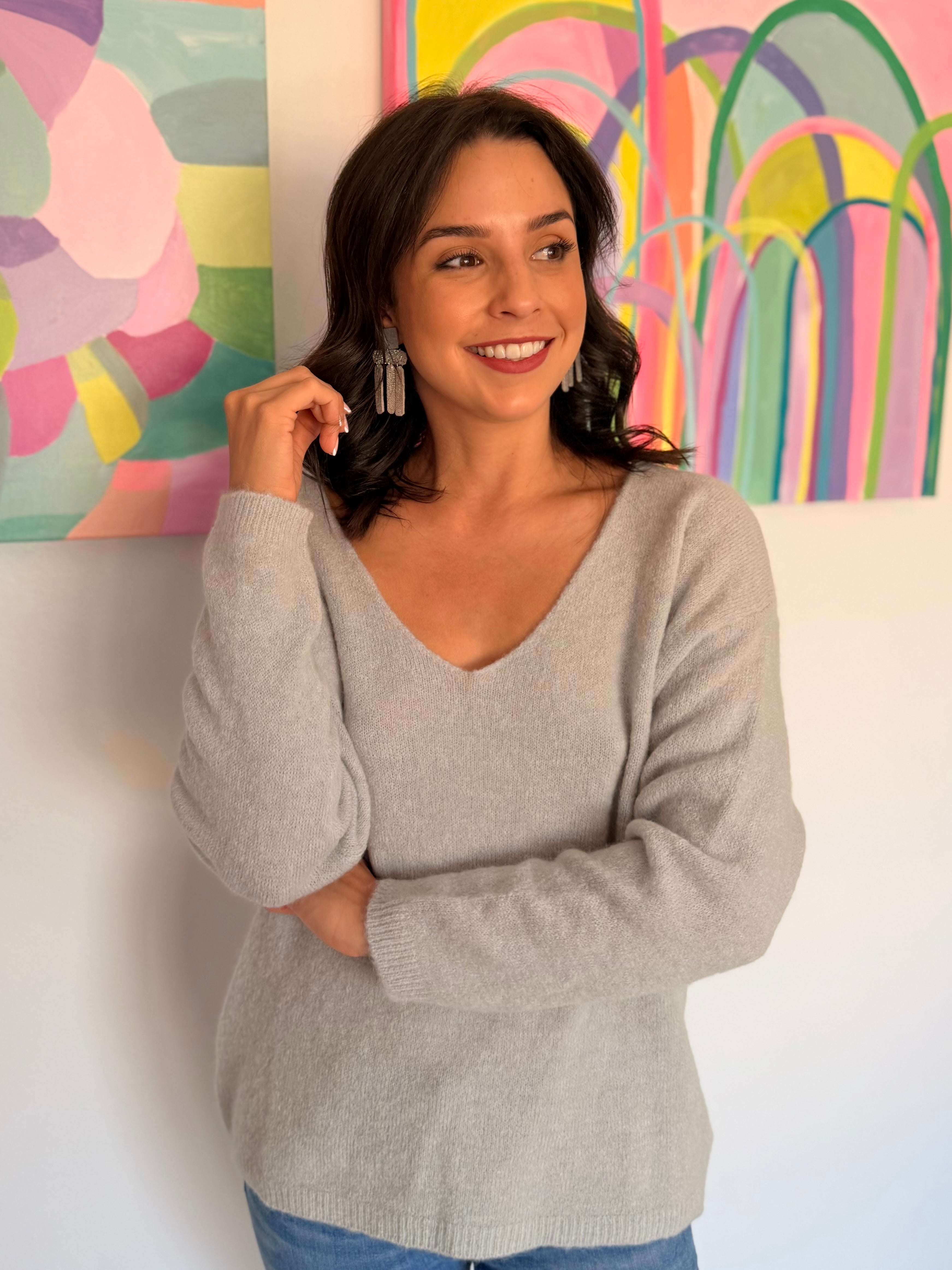 Baby alpaca knit - Grey