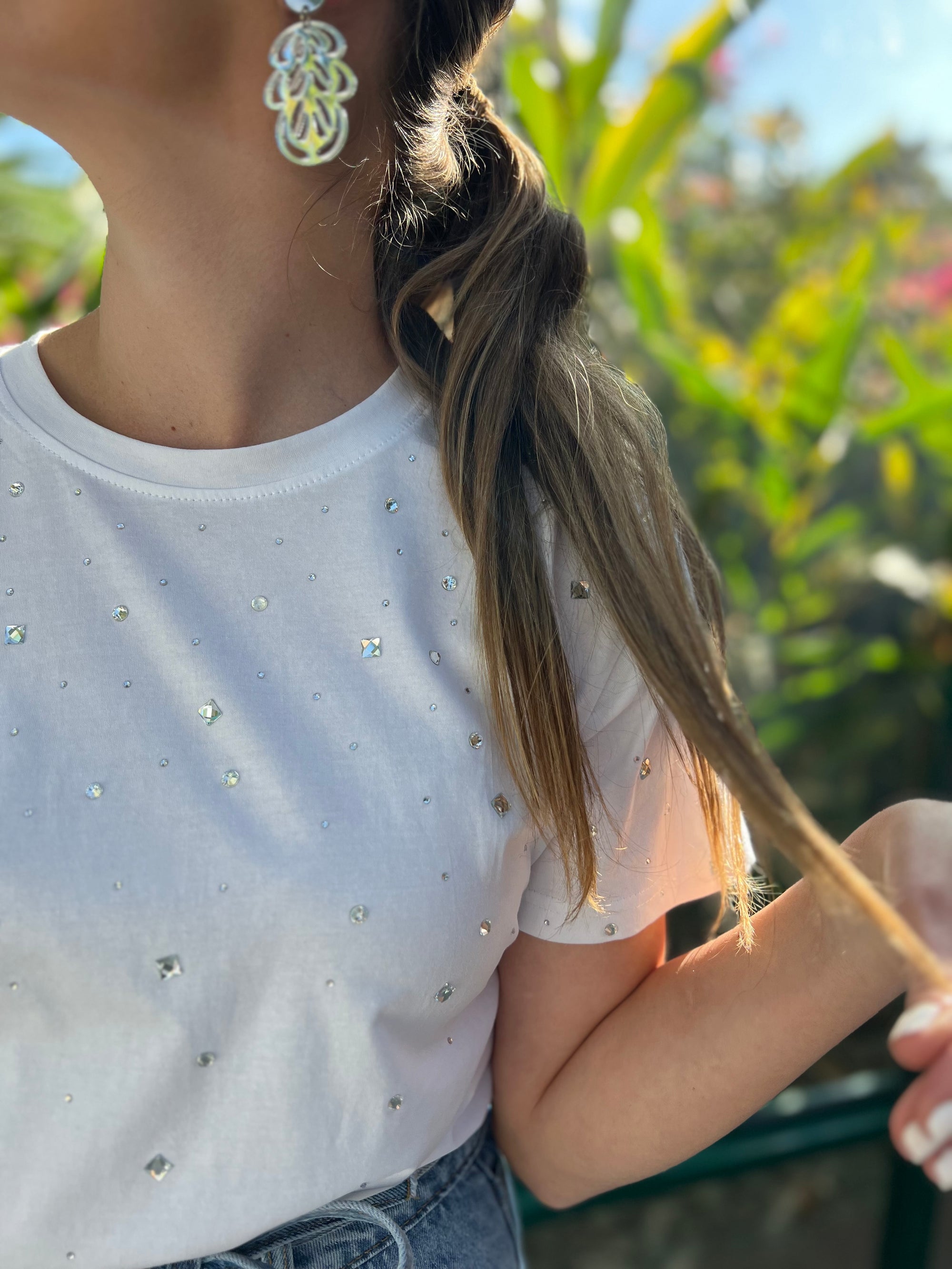 Italian Diamond T-shirt - White