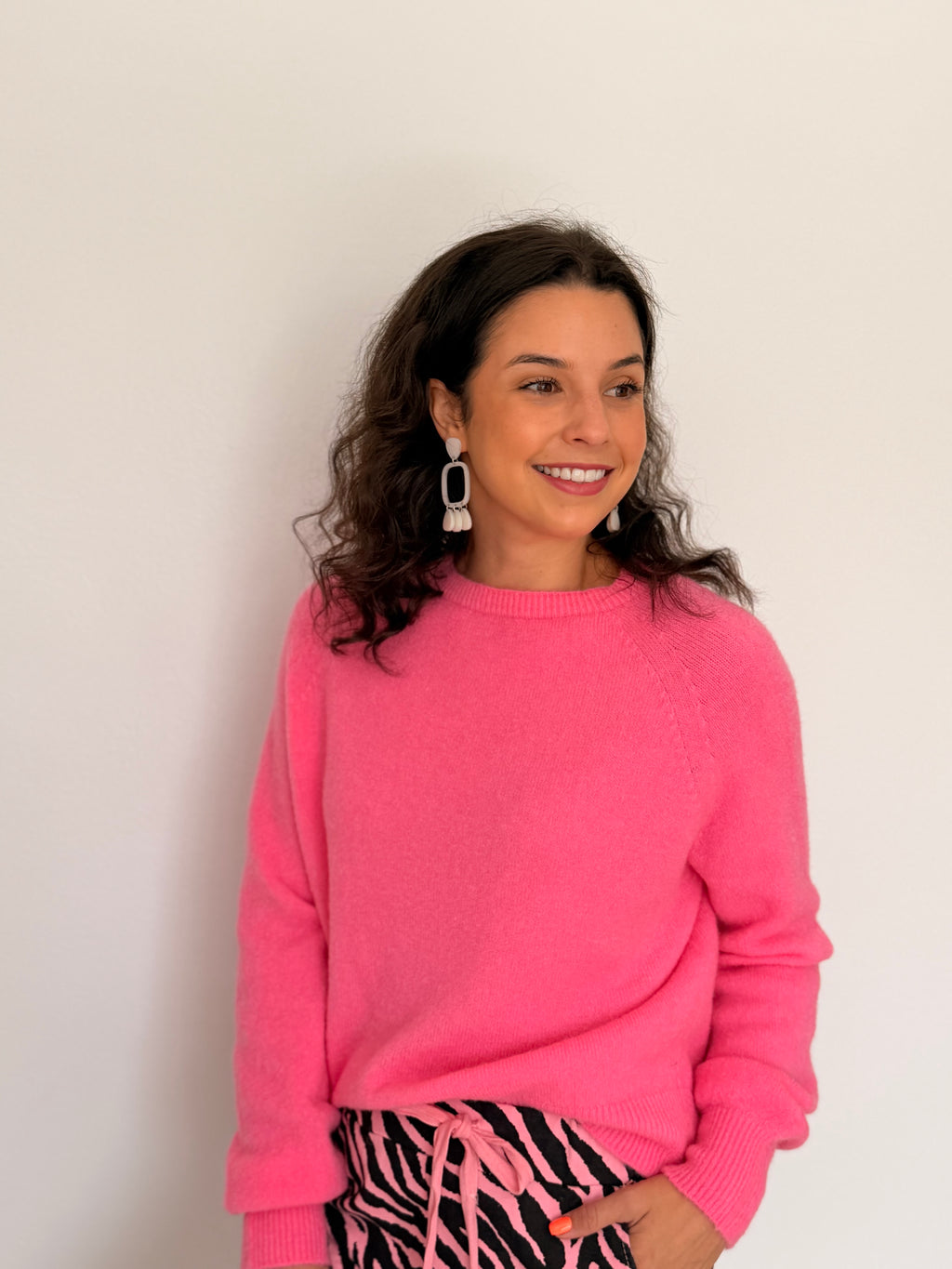 Baby alpaca knit - Candy pink