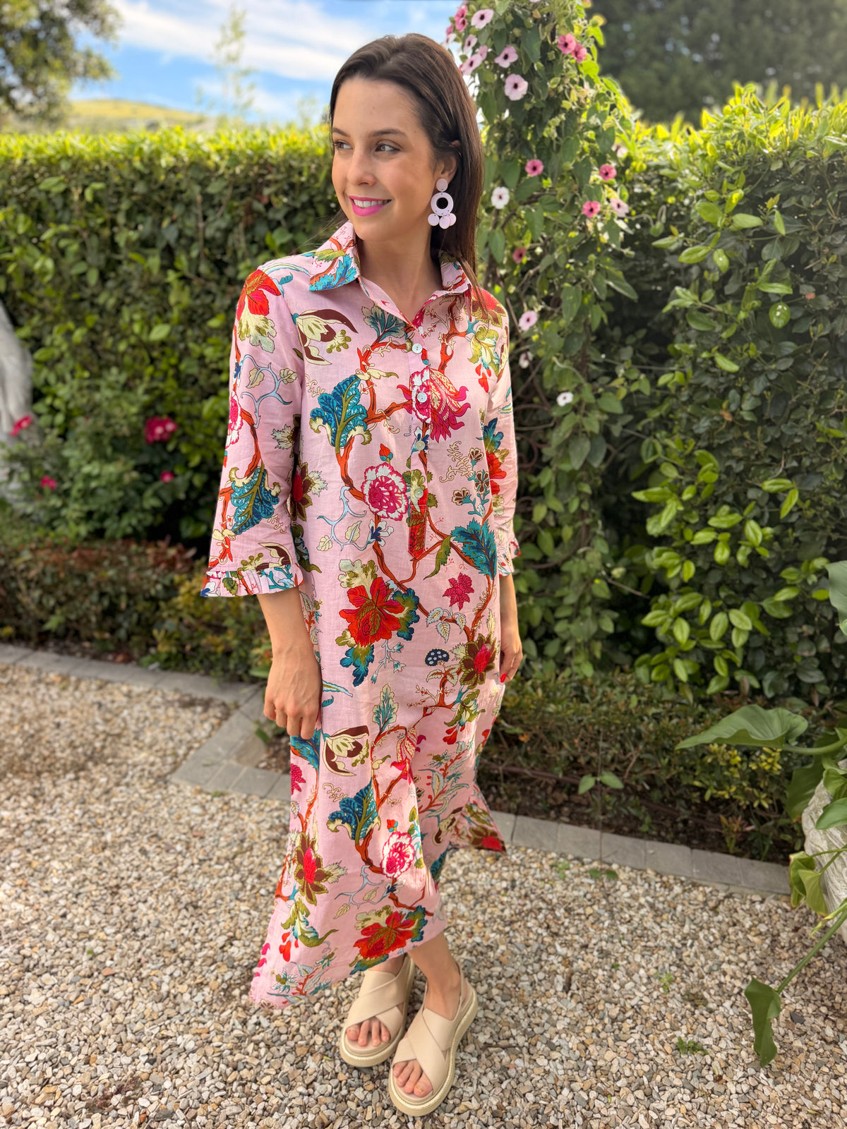 Giana dress - Pink floral
