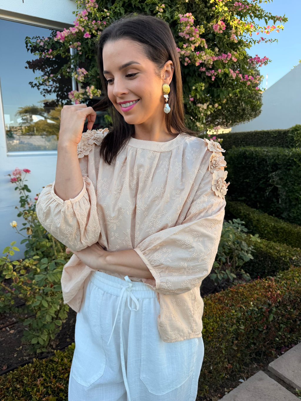 Christine Italian blouse - Beige