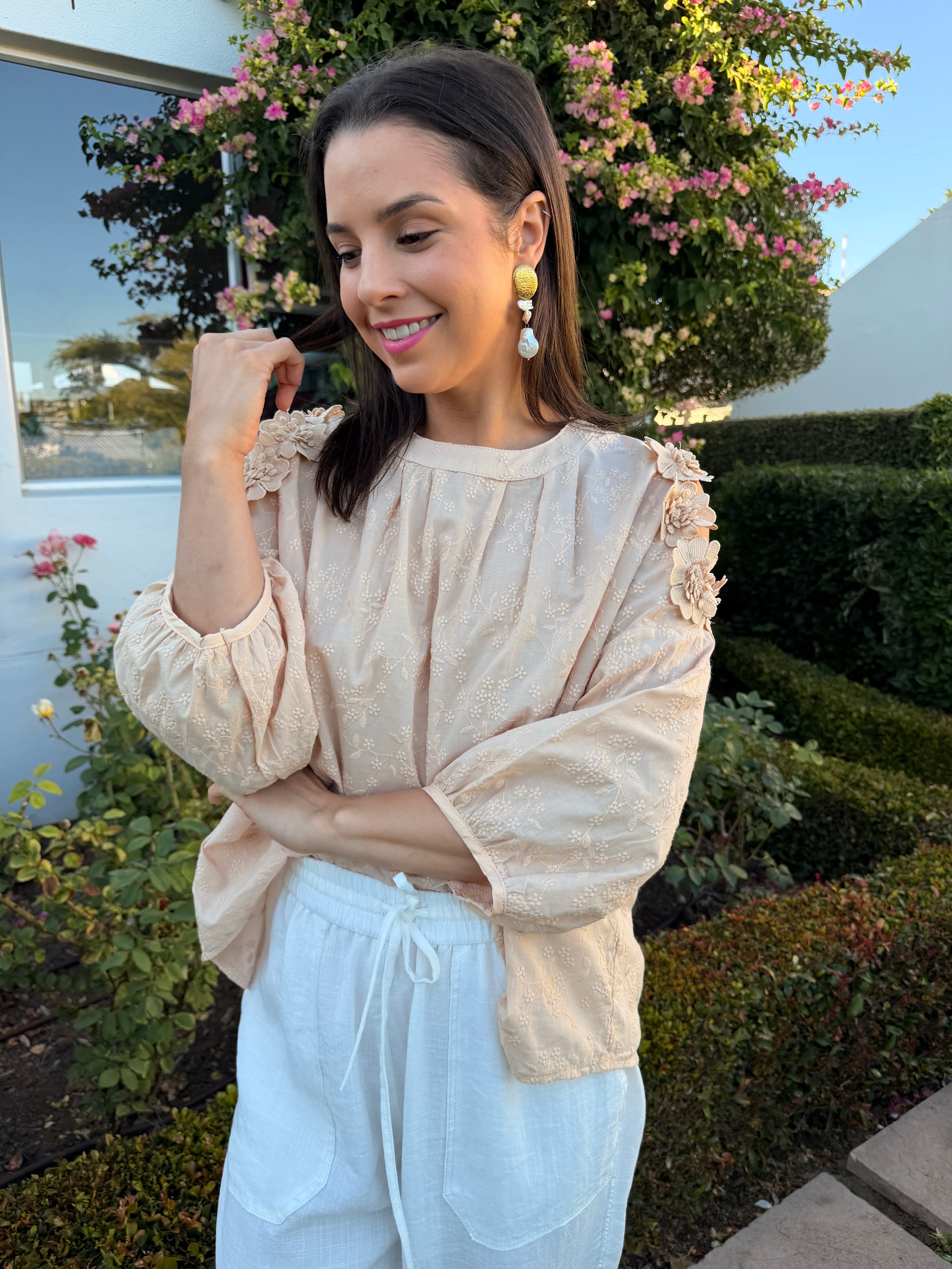 Christine Italian blouse - Beige