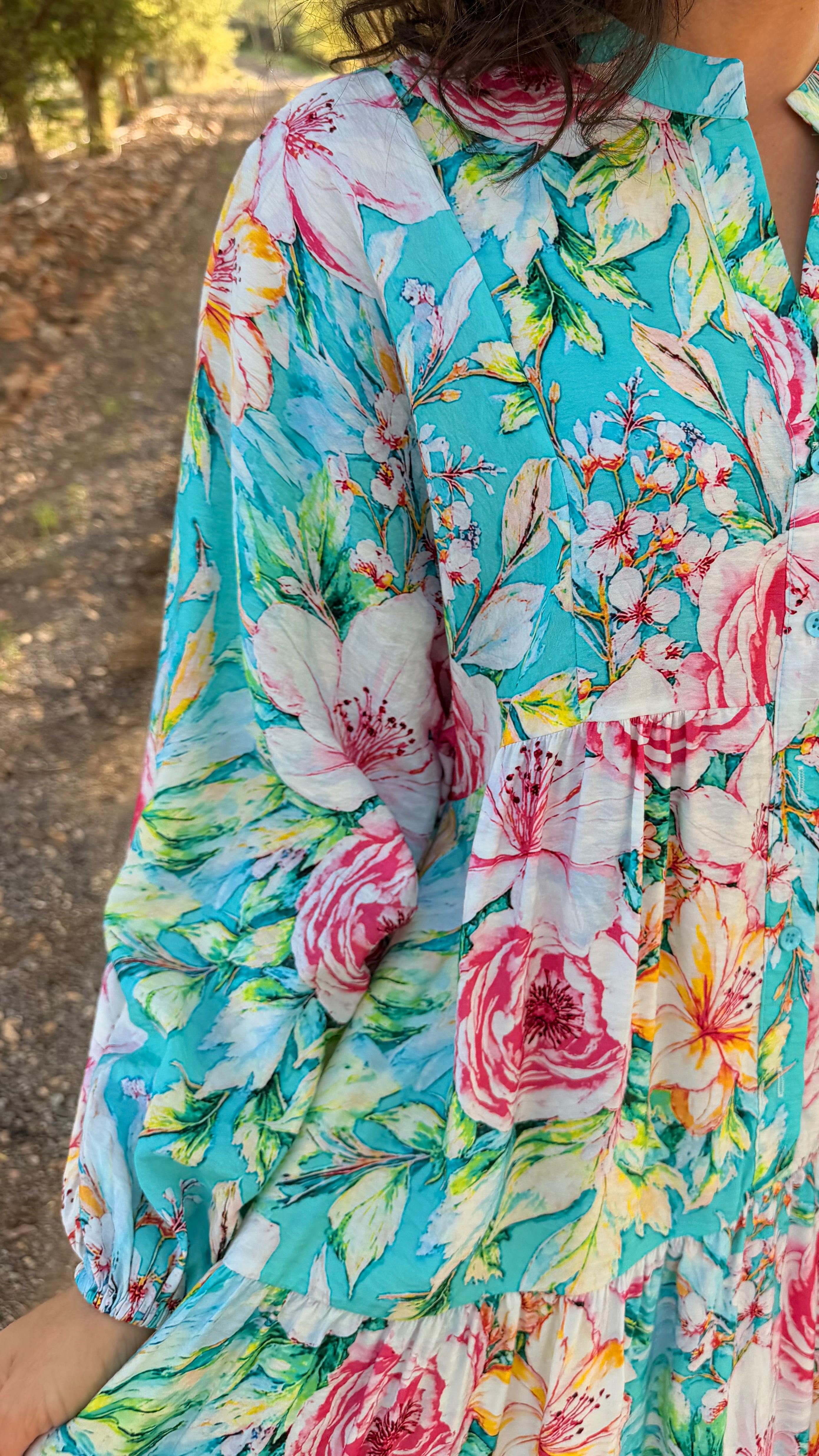 Jenna dress - Blue rose