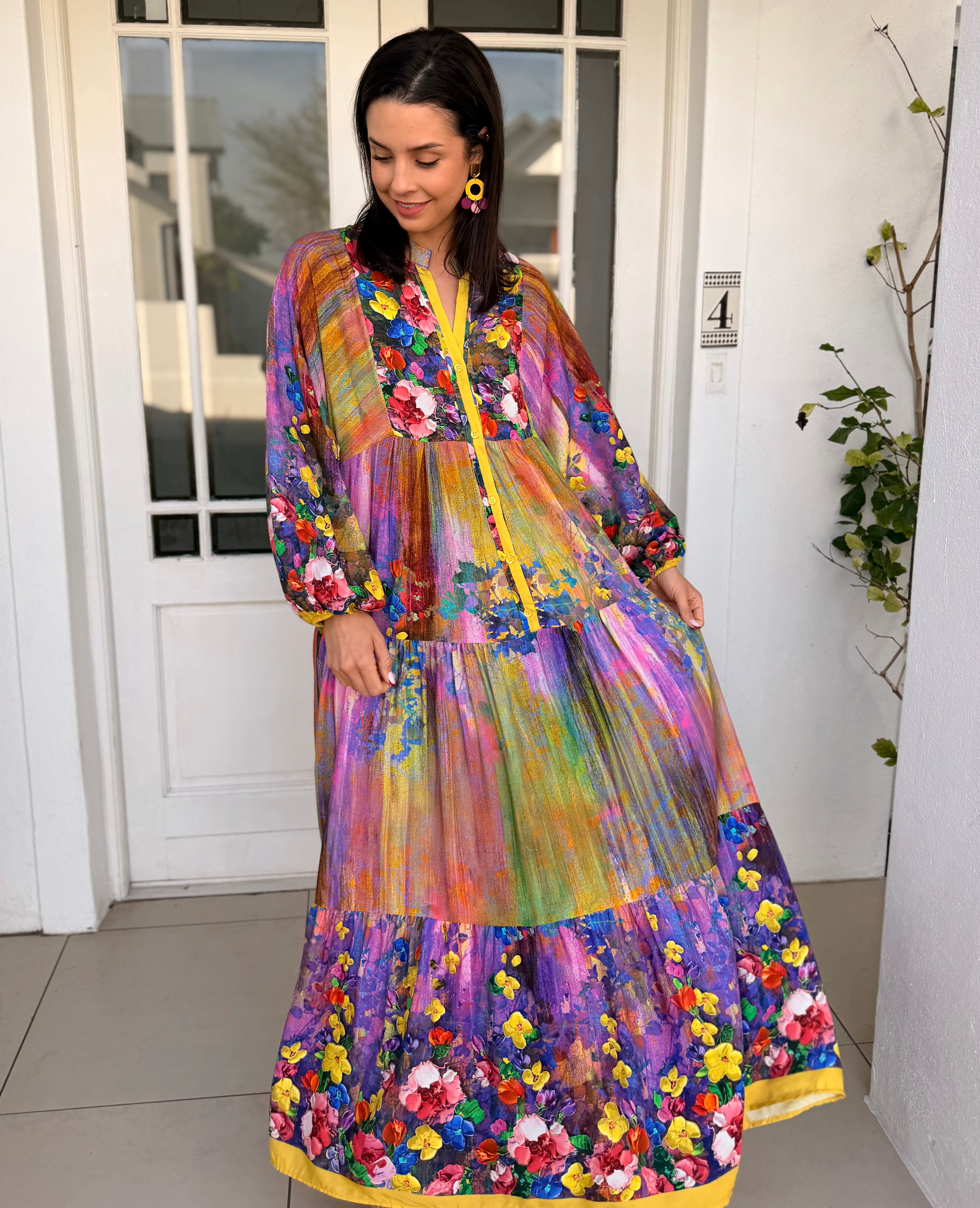 Jenna dress - Painted floral