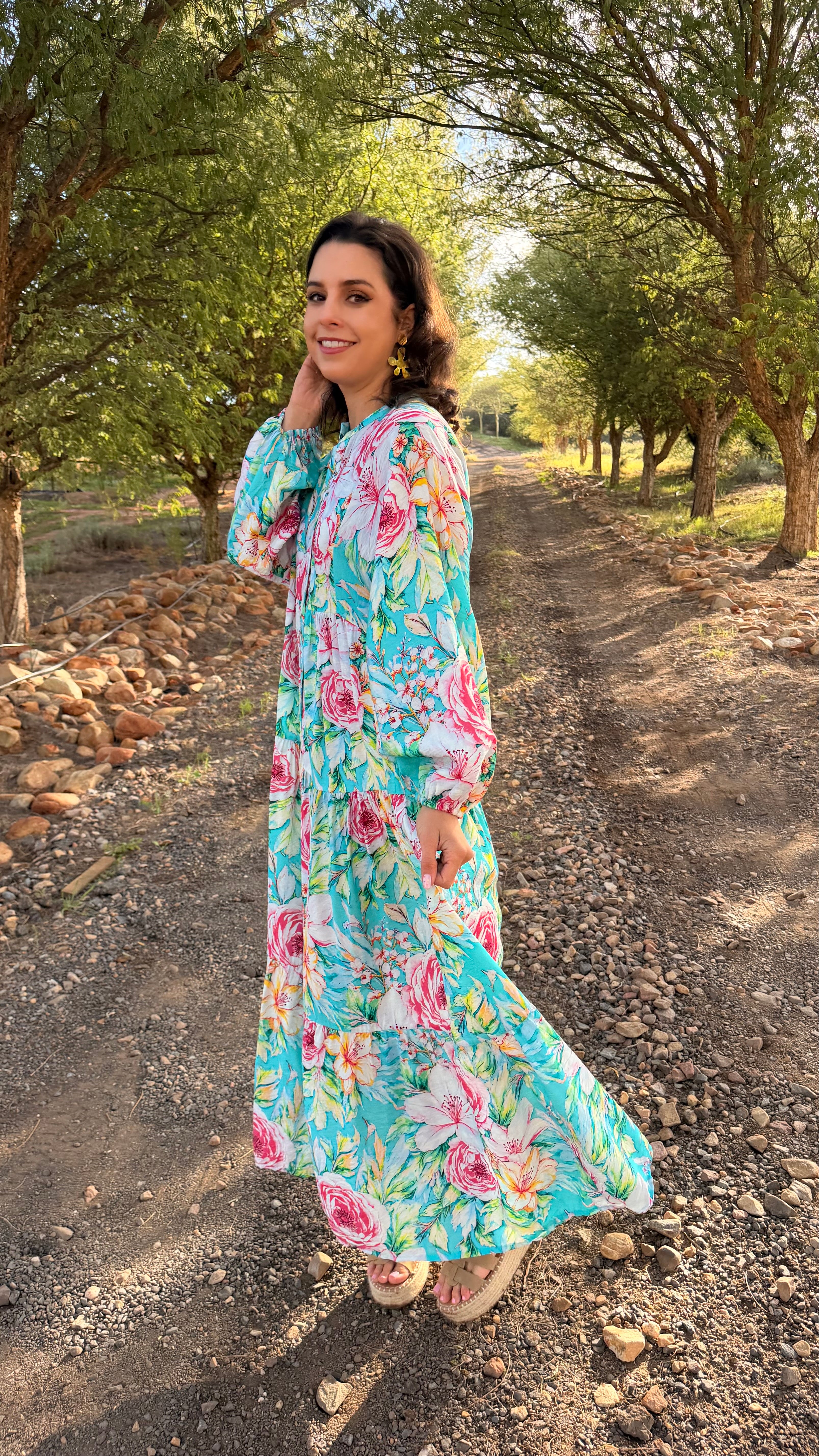 Jenna dress - Blue rose