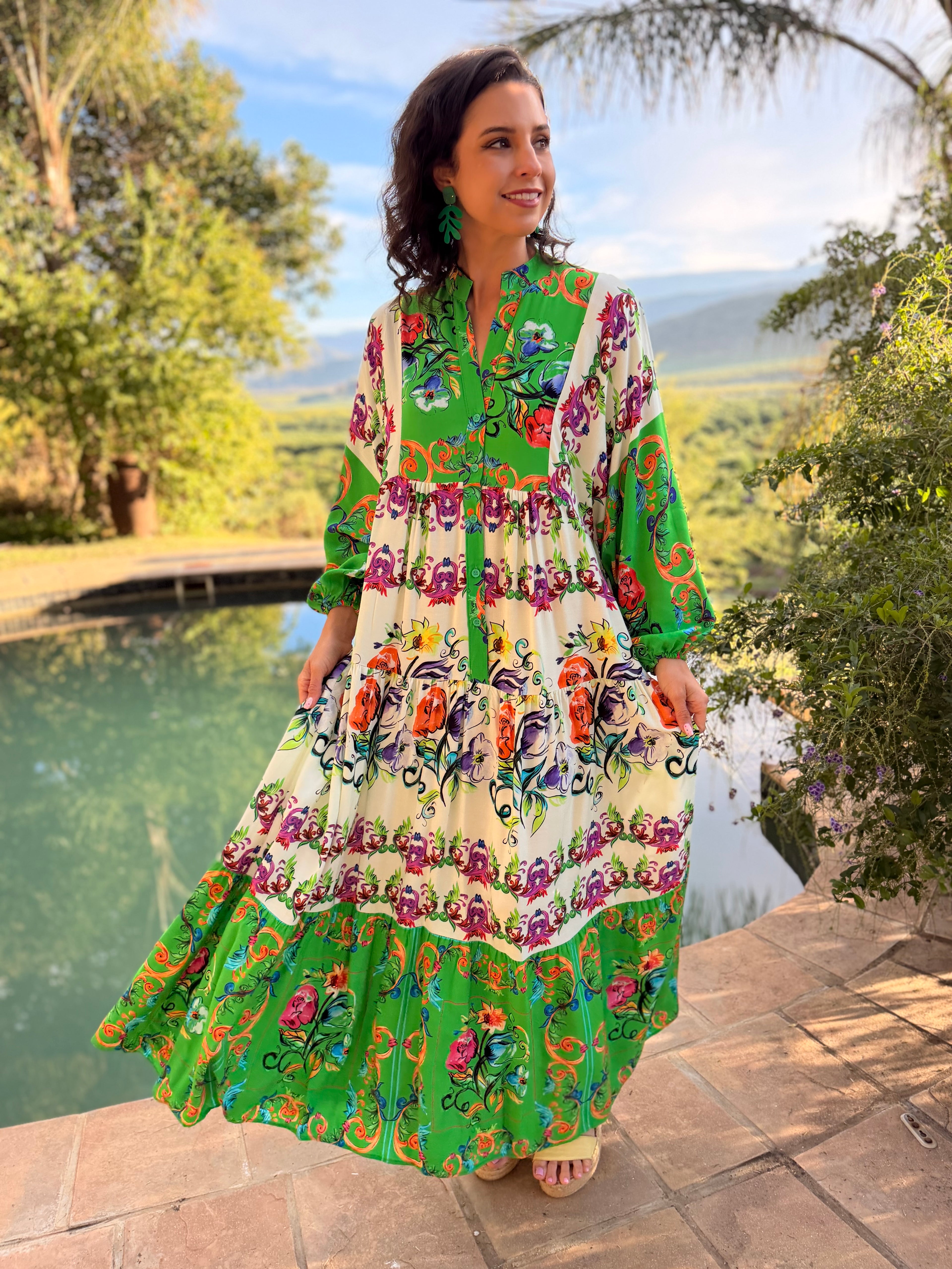 Jenna dress - Green versace