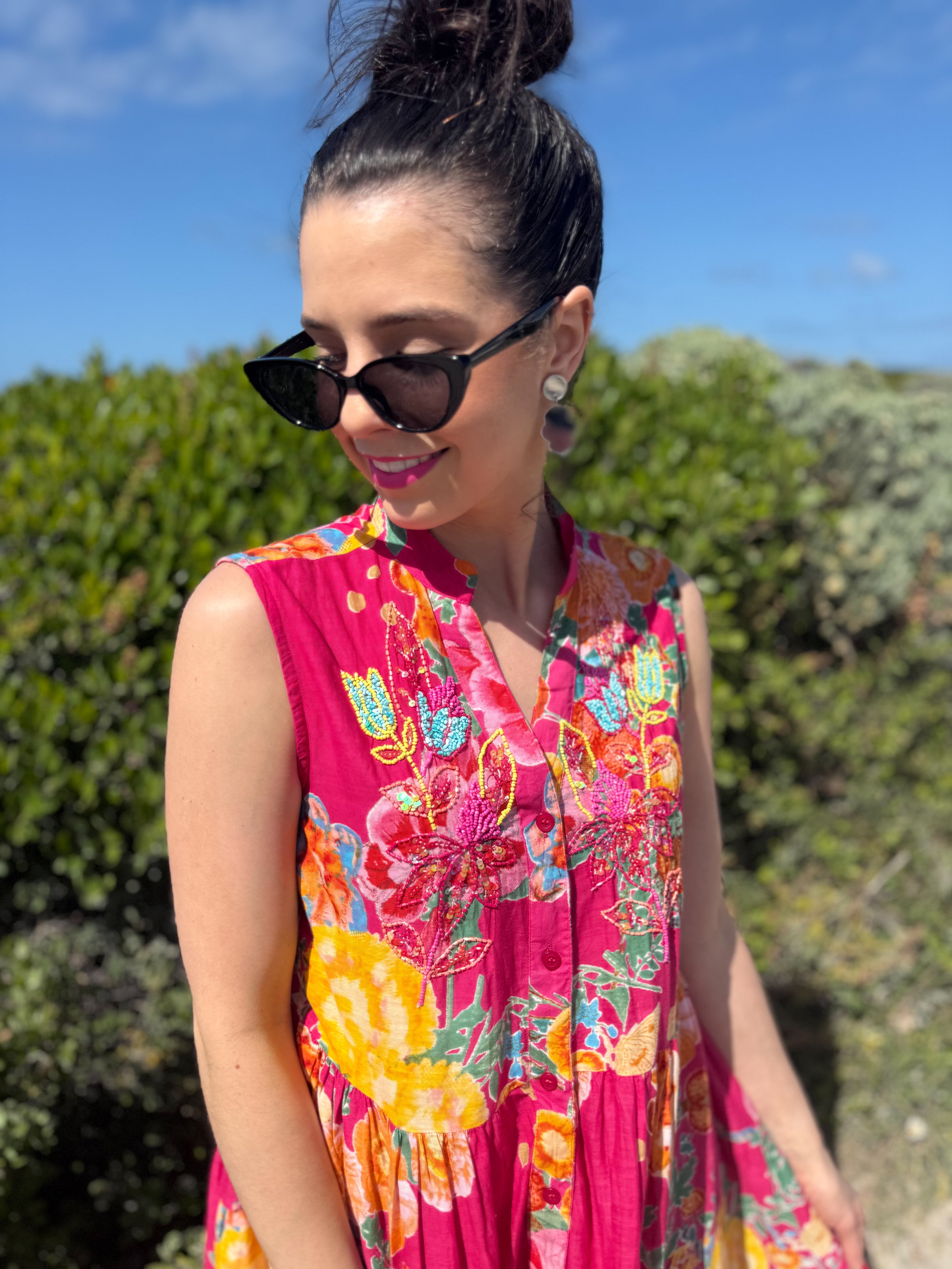 Annie dress - Pink floral