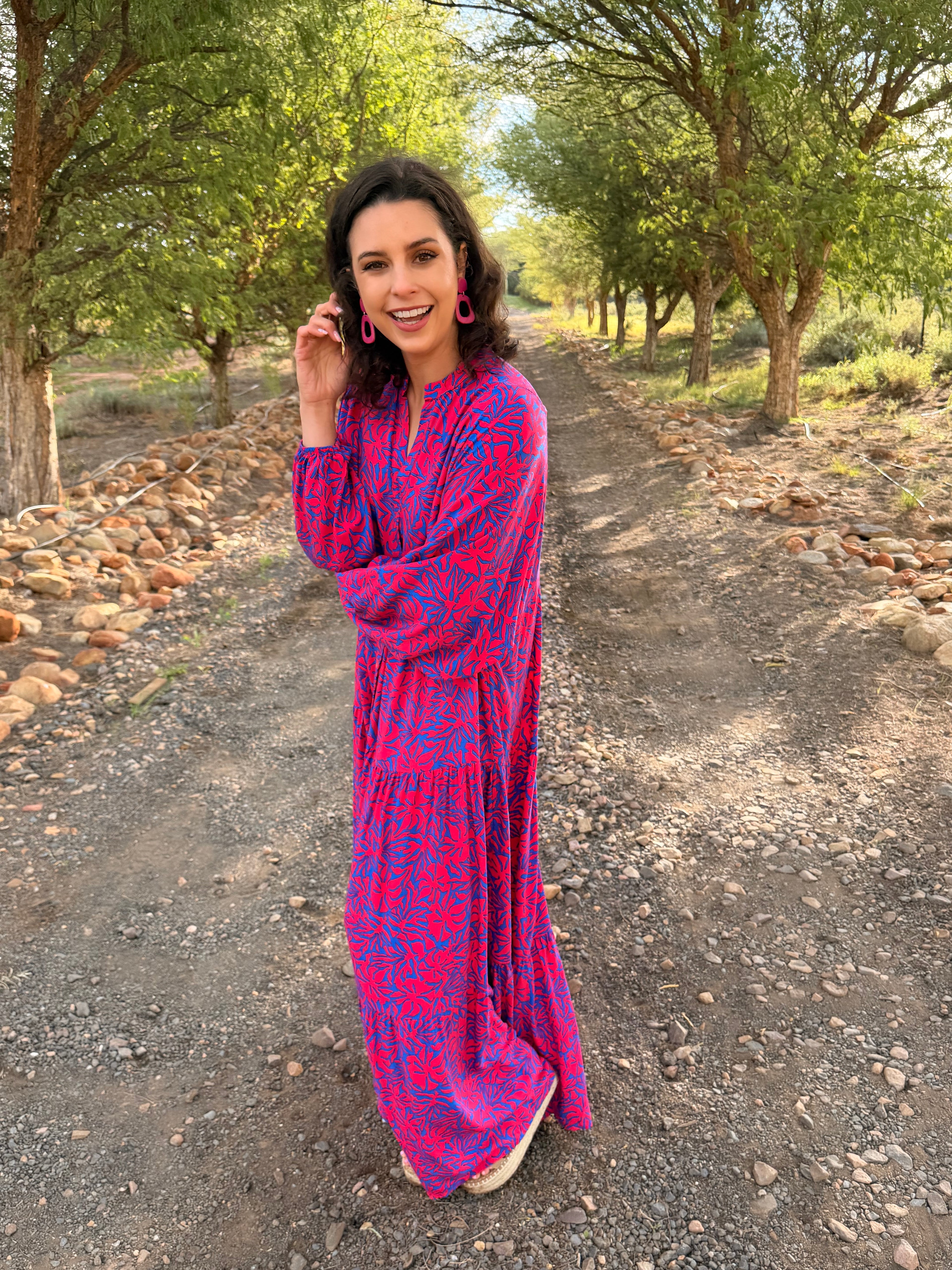 Jenna dress - Pink two tone