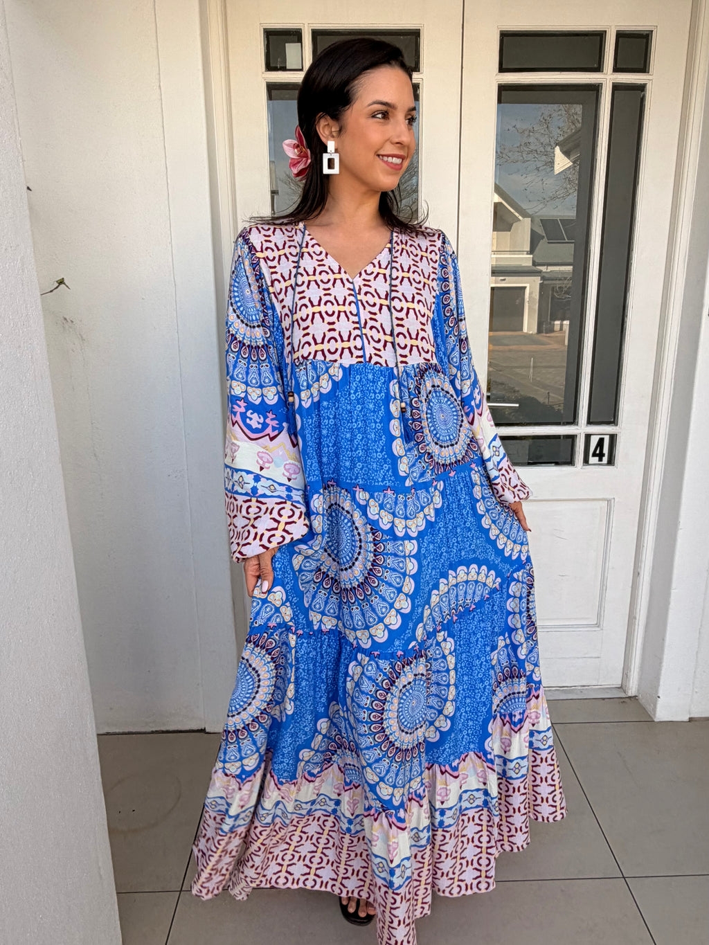 Skylar dress - Blue mandala