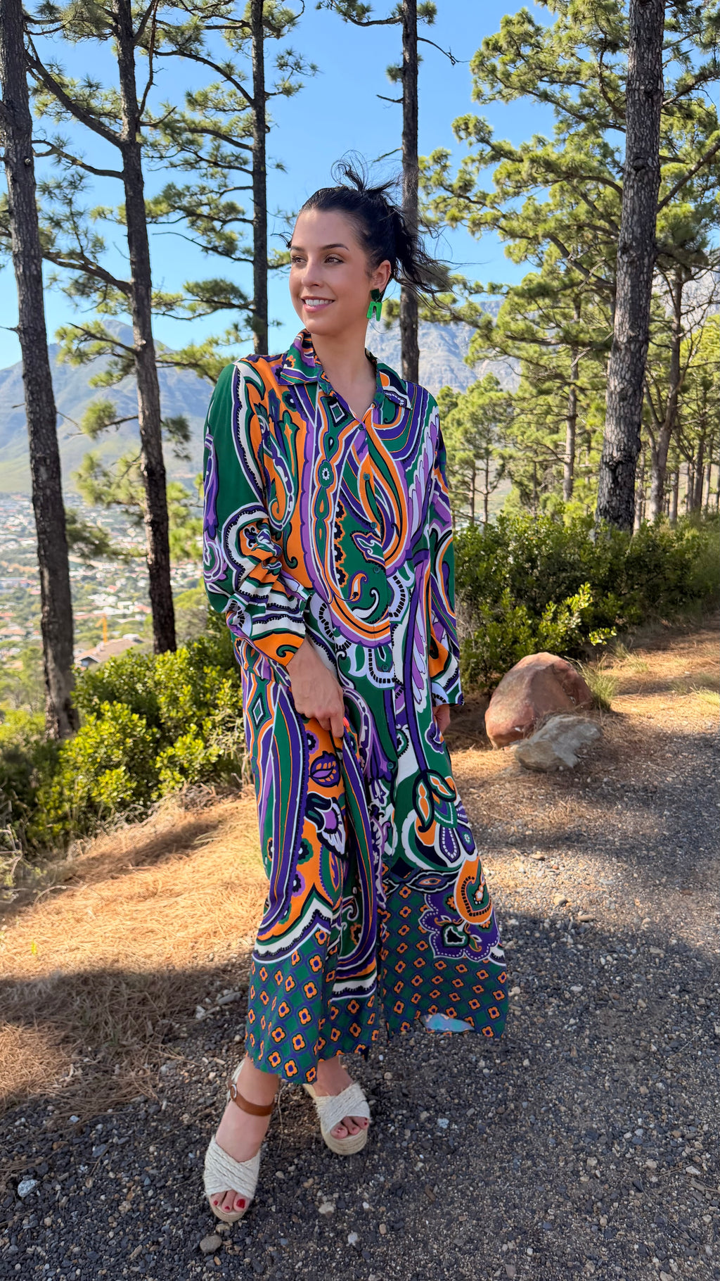 Ziggi dress - Purple Paisley
