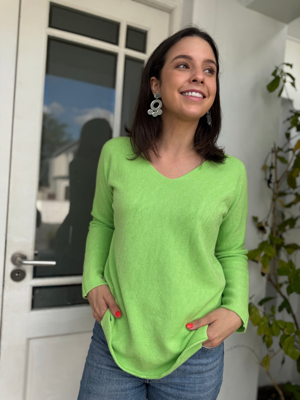 Italian Viscose knit - Lime