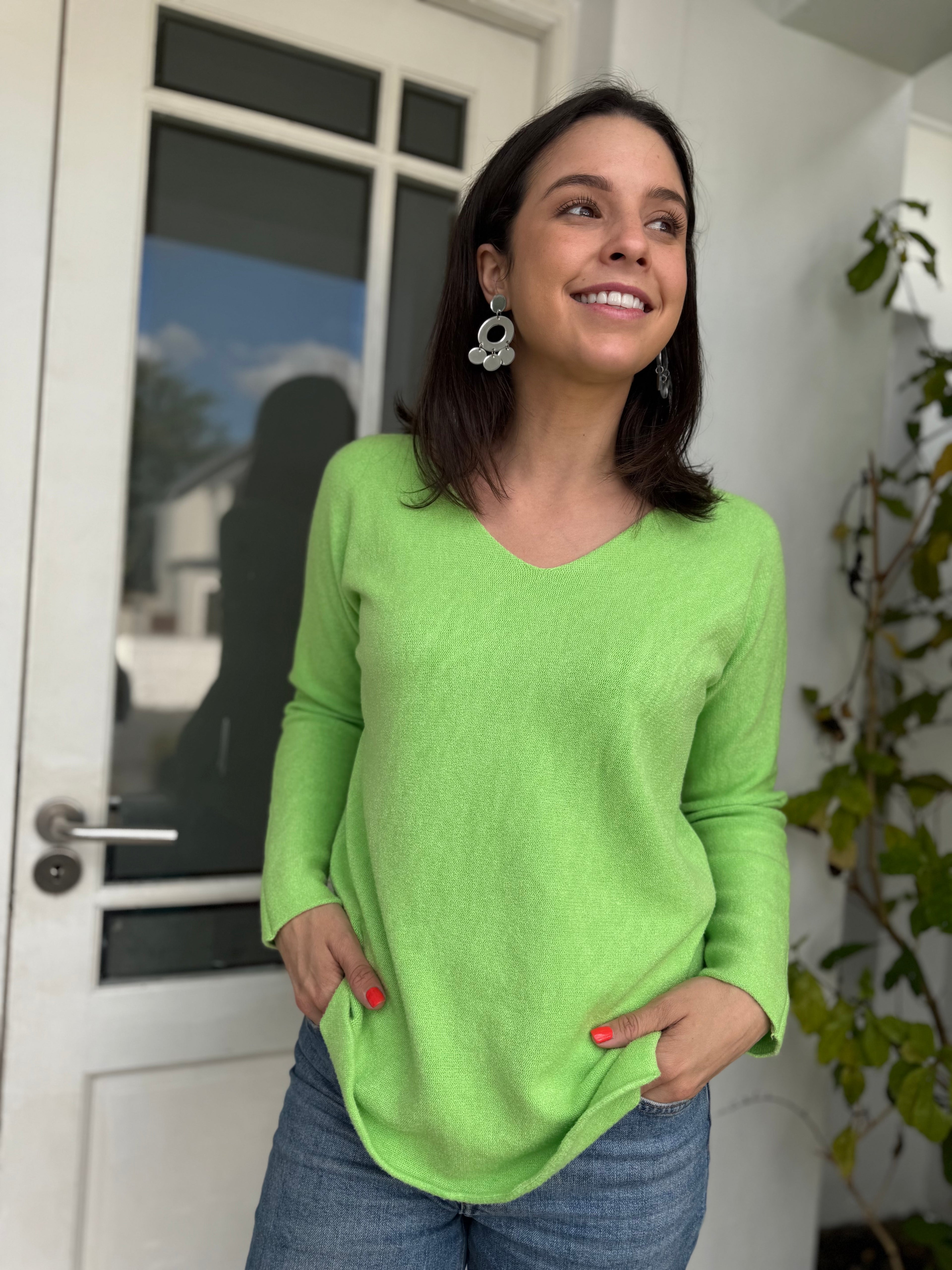 Italian Viscose knit - Lime