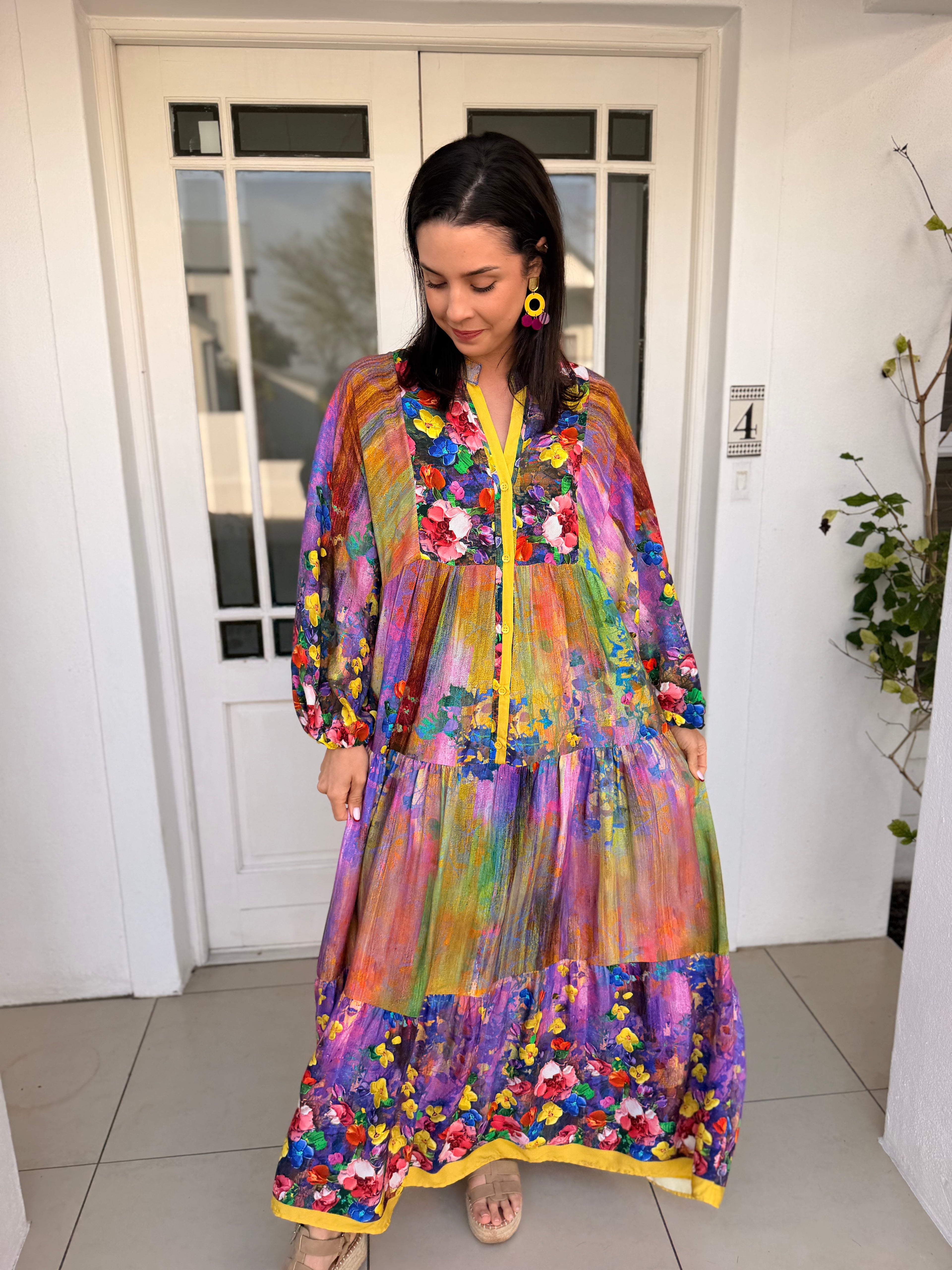 Jenna dress - Painted floral