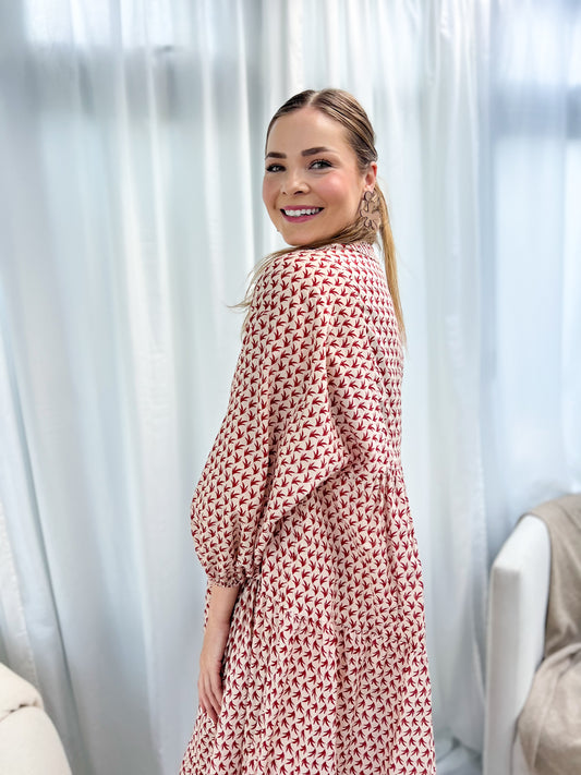 Jenna dress - Red rosemary