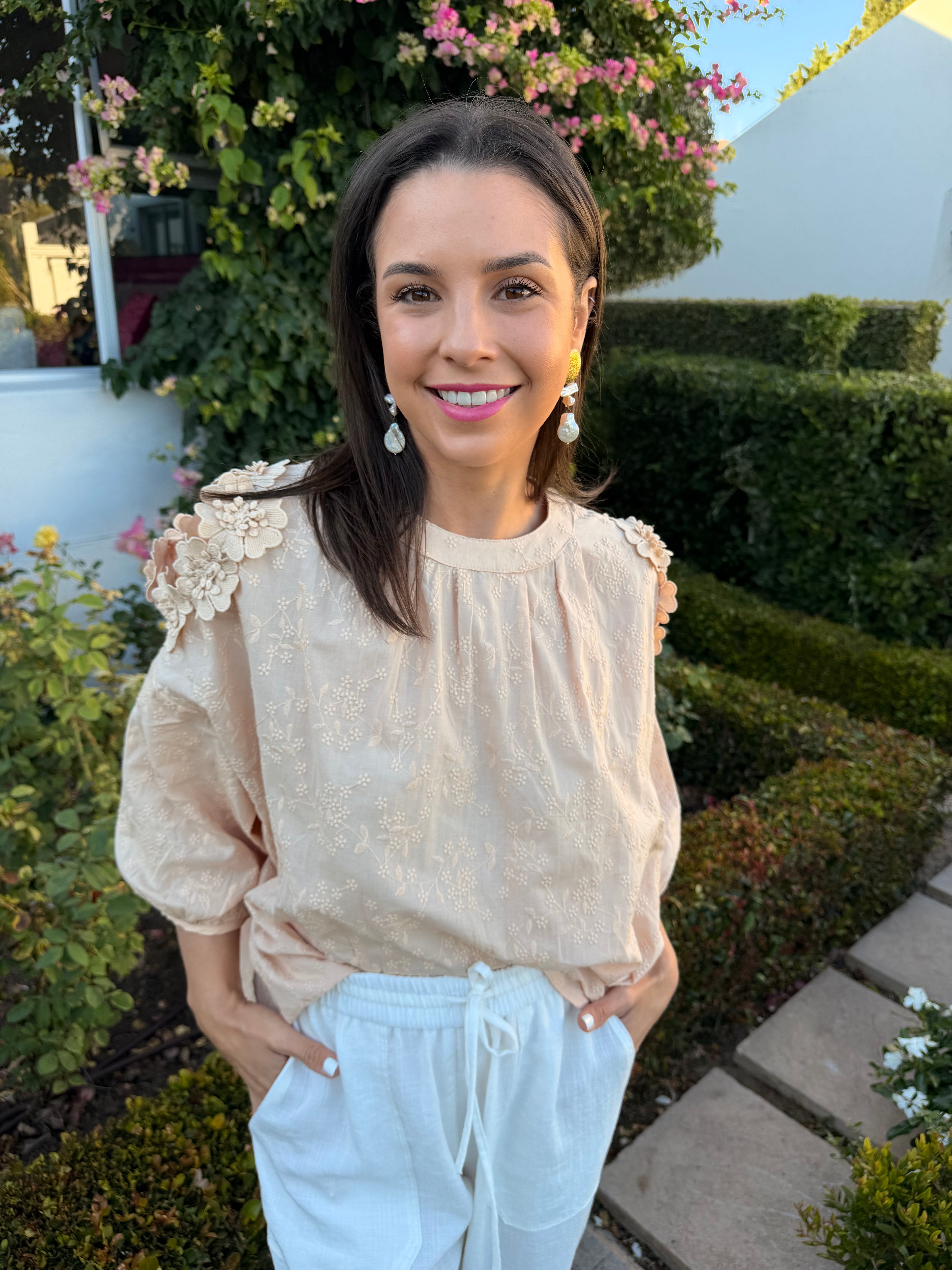 Christine Italian blouse - Beige