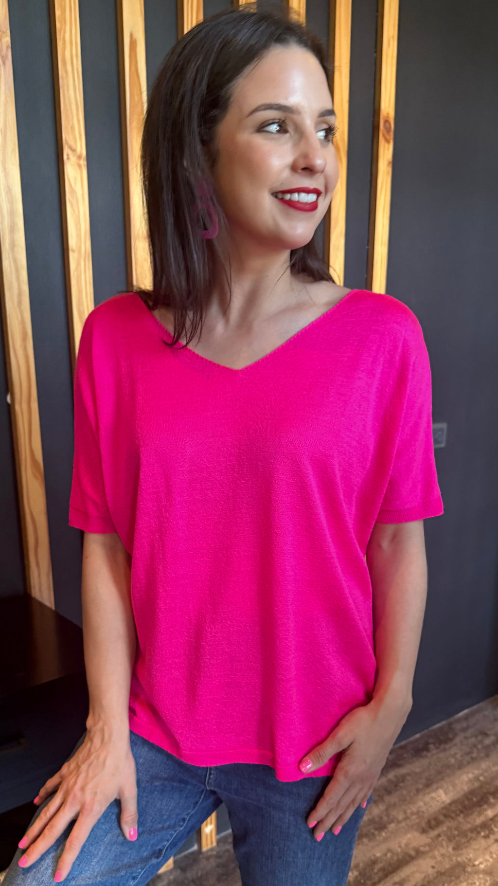 Chloe knit - Pink pop