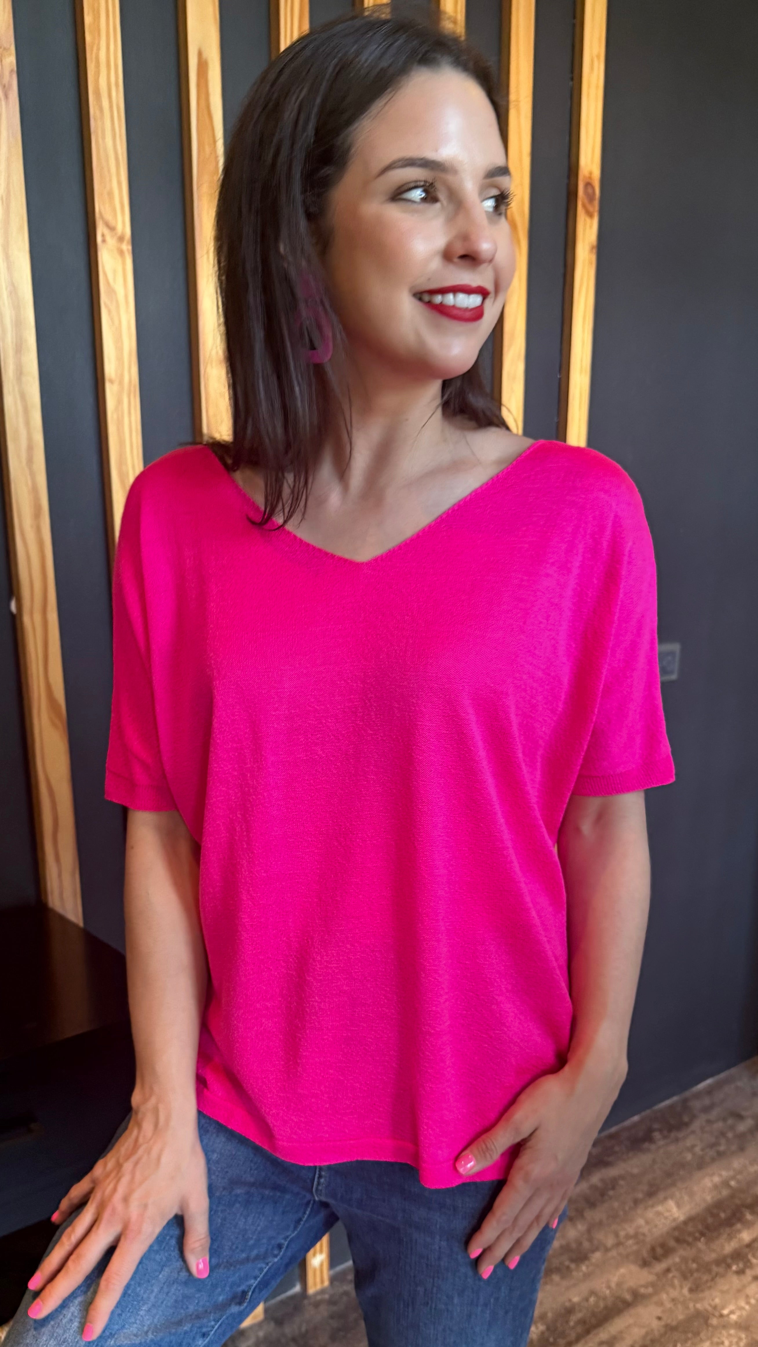 Chloe knit - Pink pop