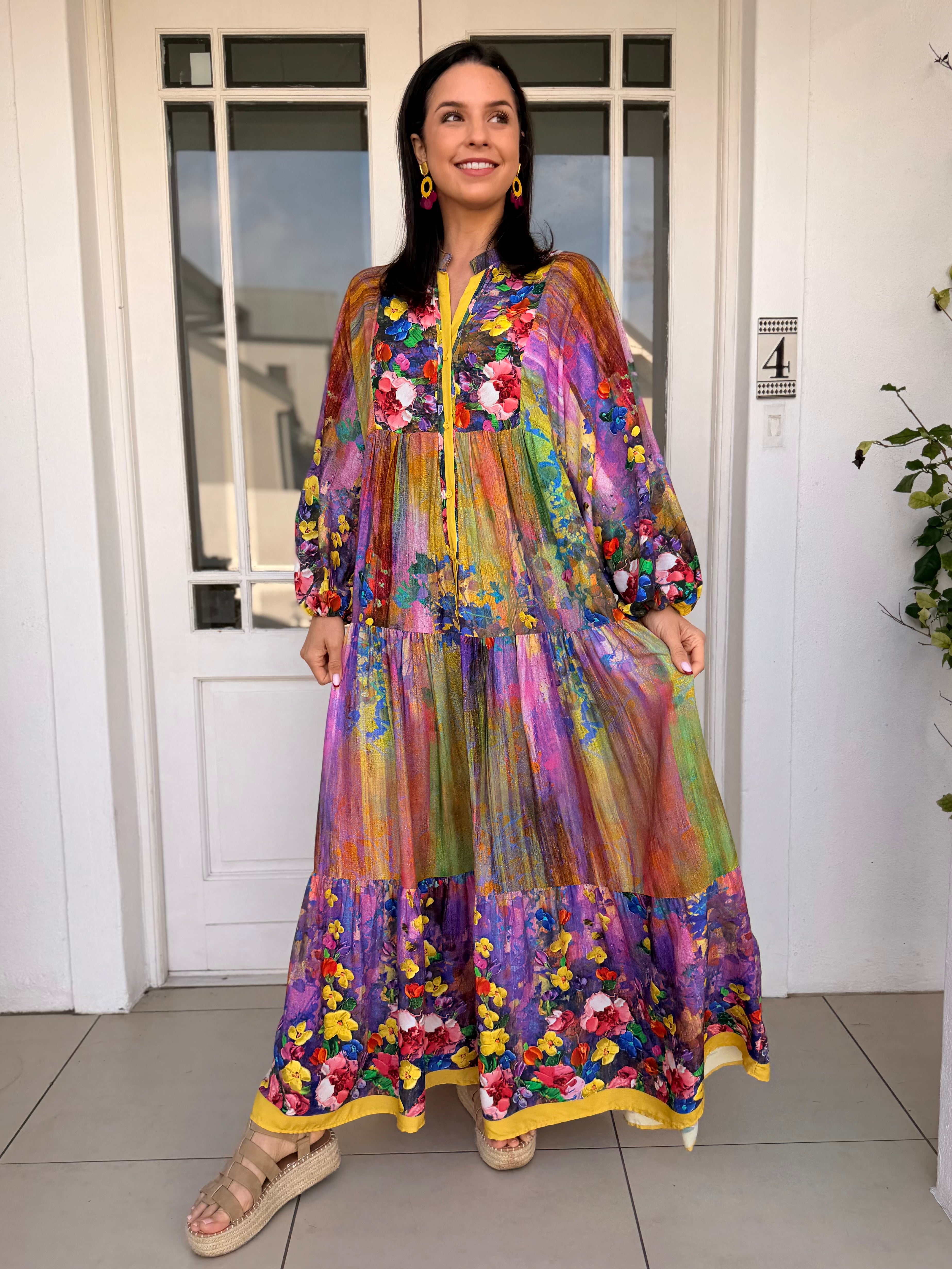 Jenna dress - Painted floral