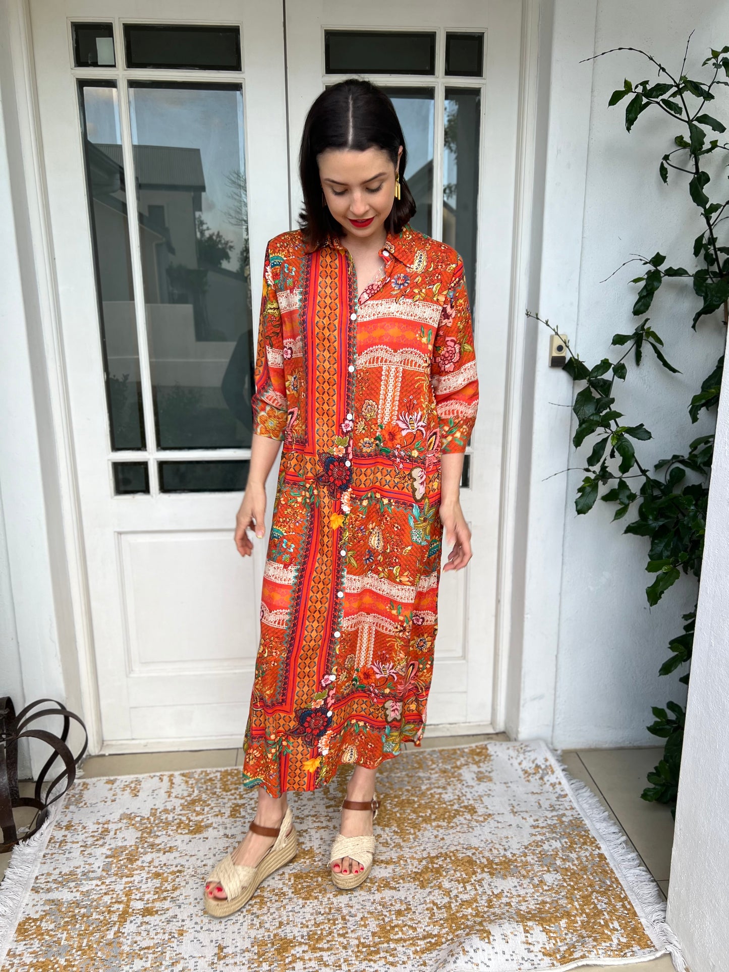 Jennifer dress - Burnt orange