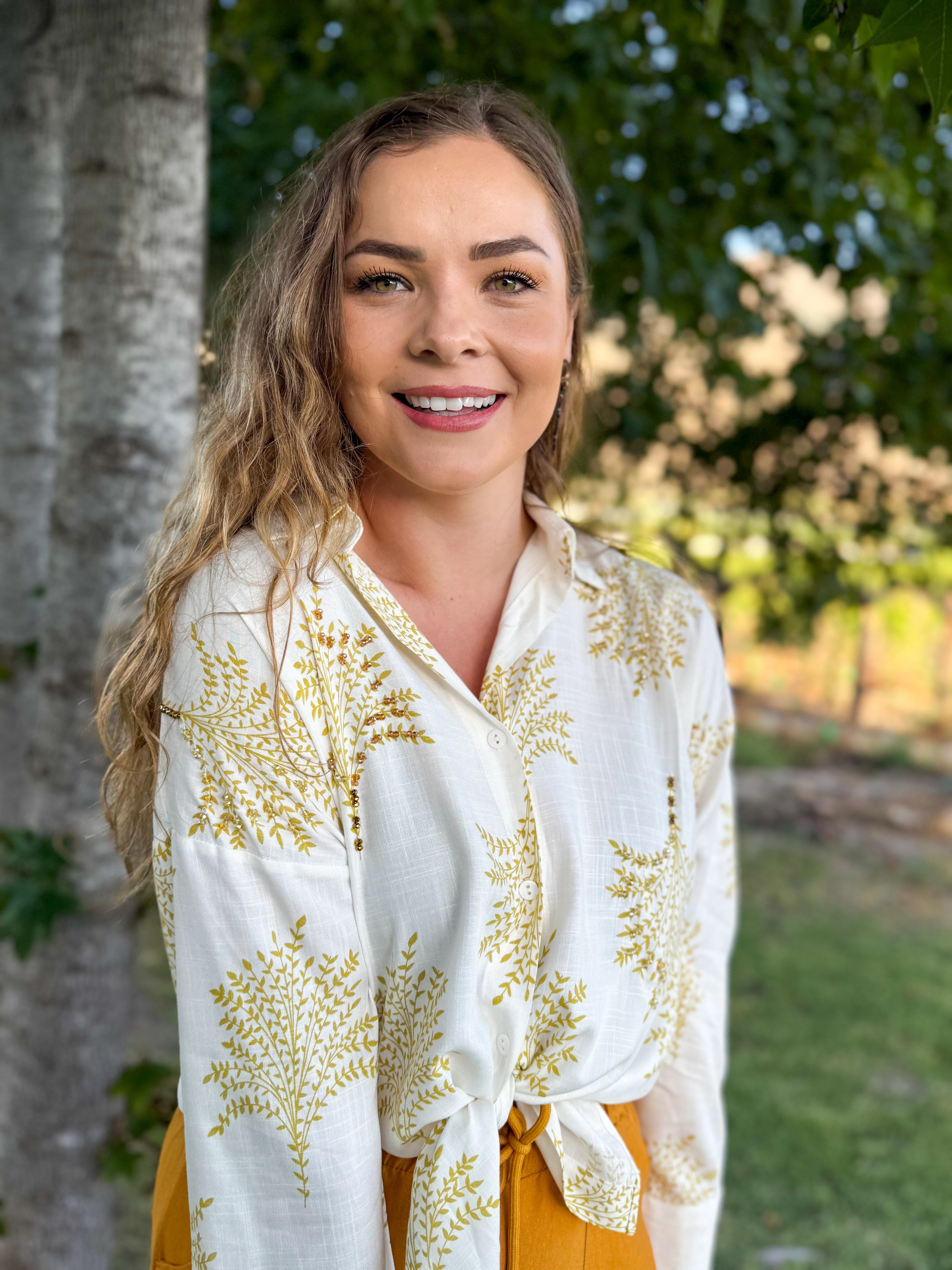 Carly shirt - Chartreuse