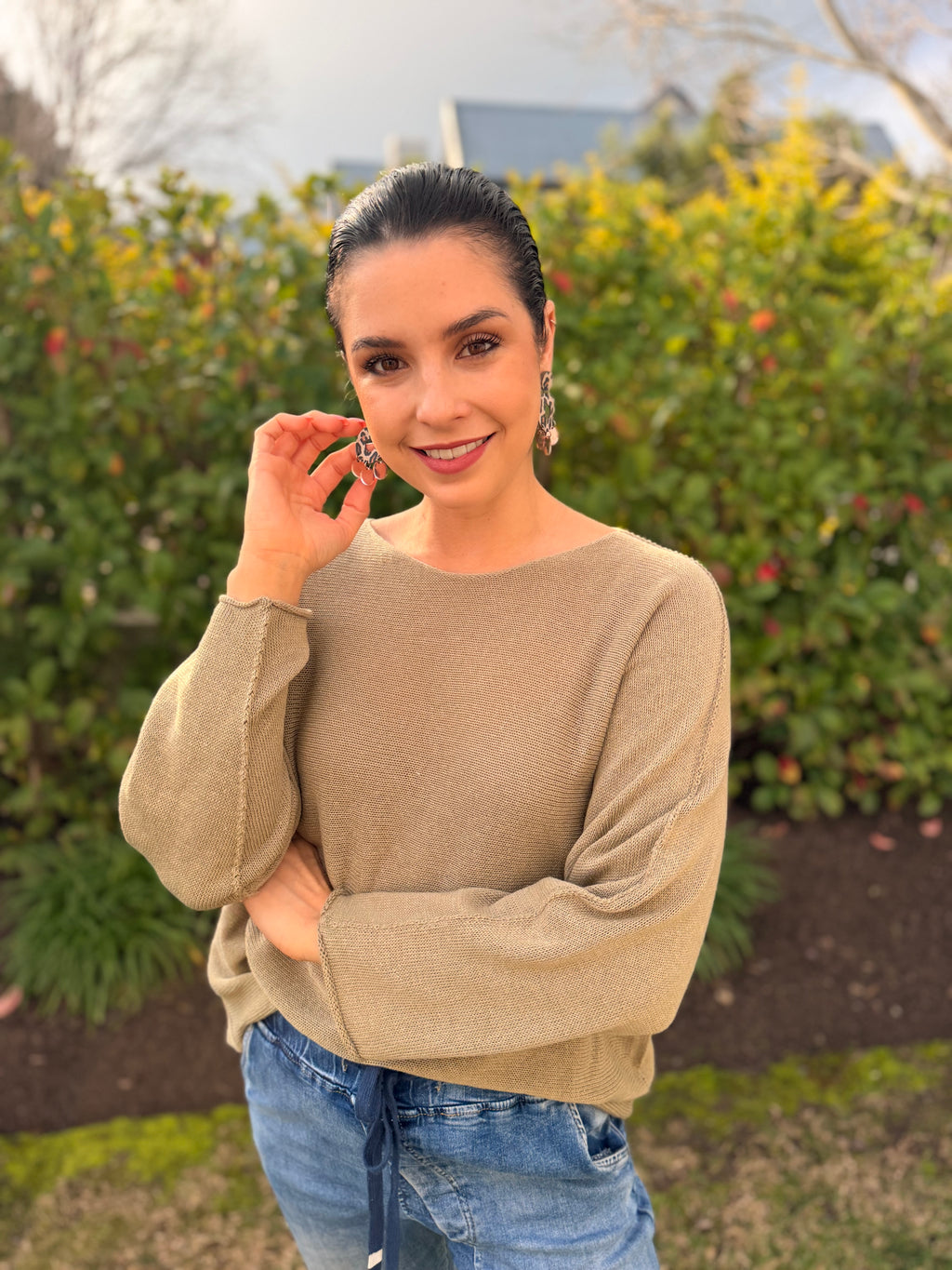 Italian cotton knit - Camel