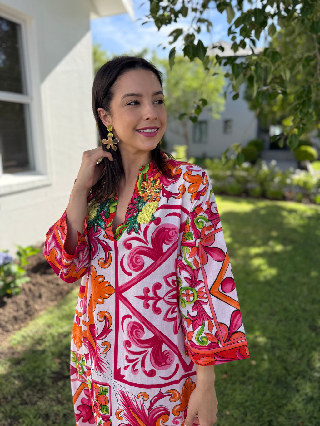 Romey kaftan - Pink La dolcé Vita