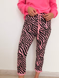 Italian pants - Pink Zebra
