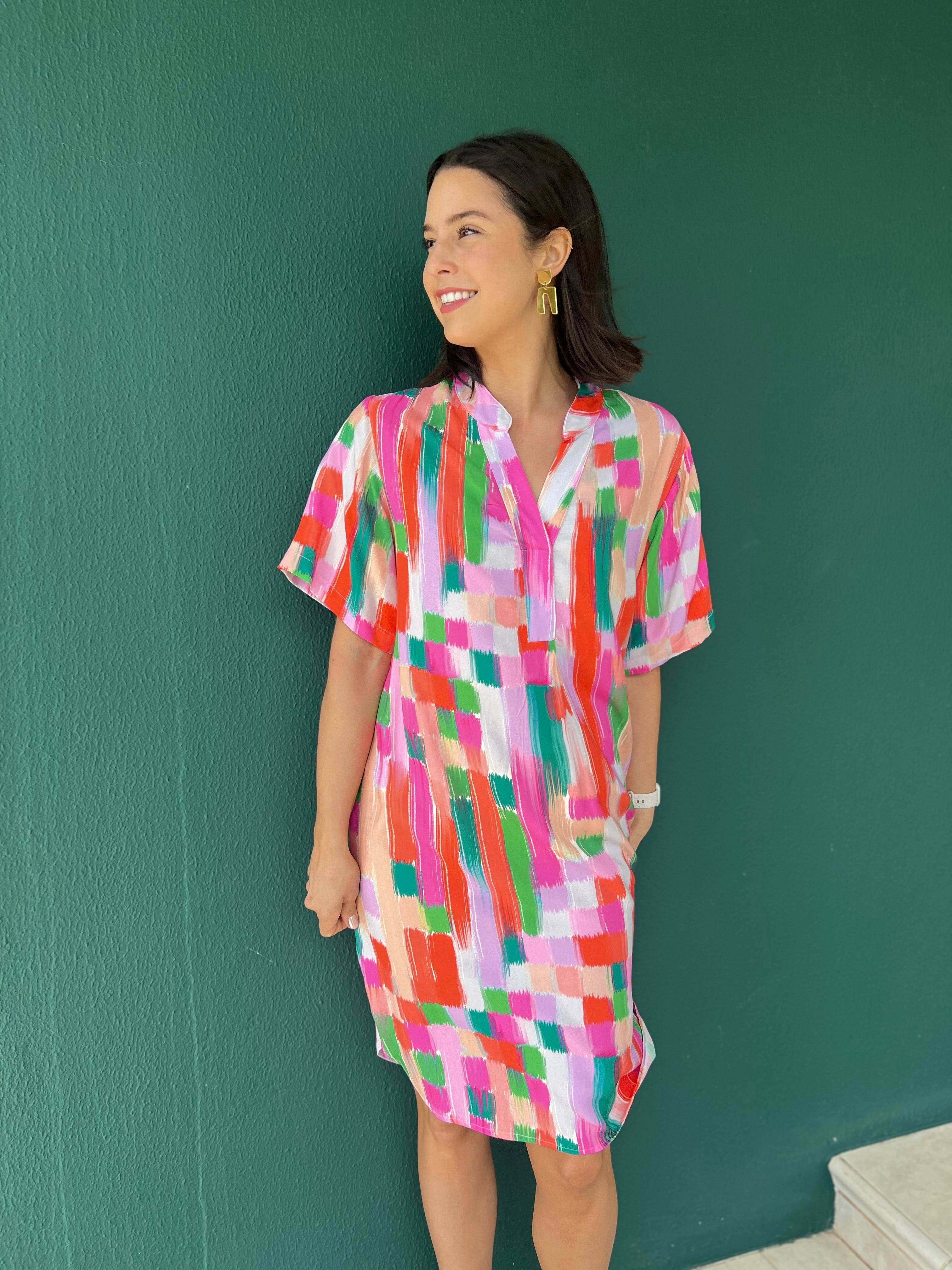 Jean dress - Paintbrush